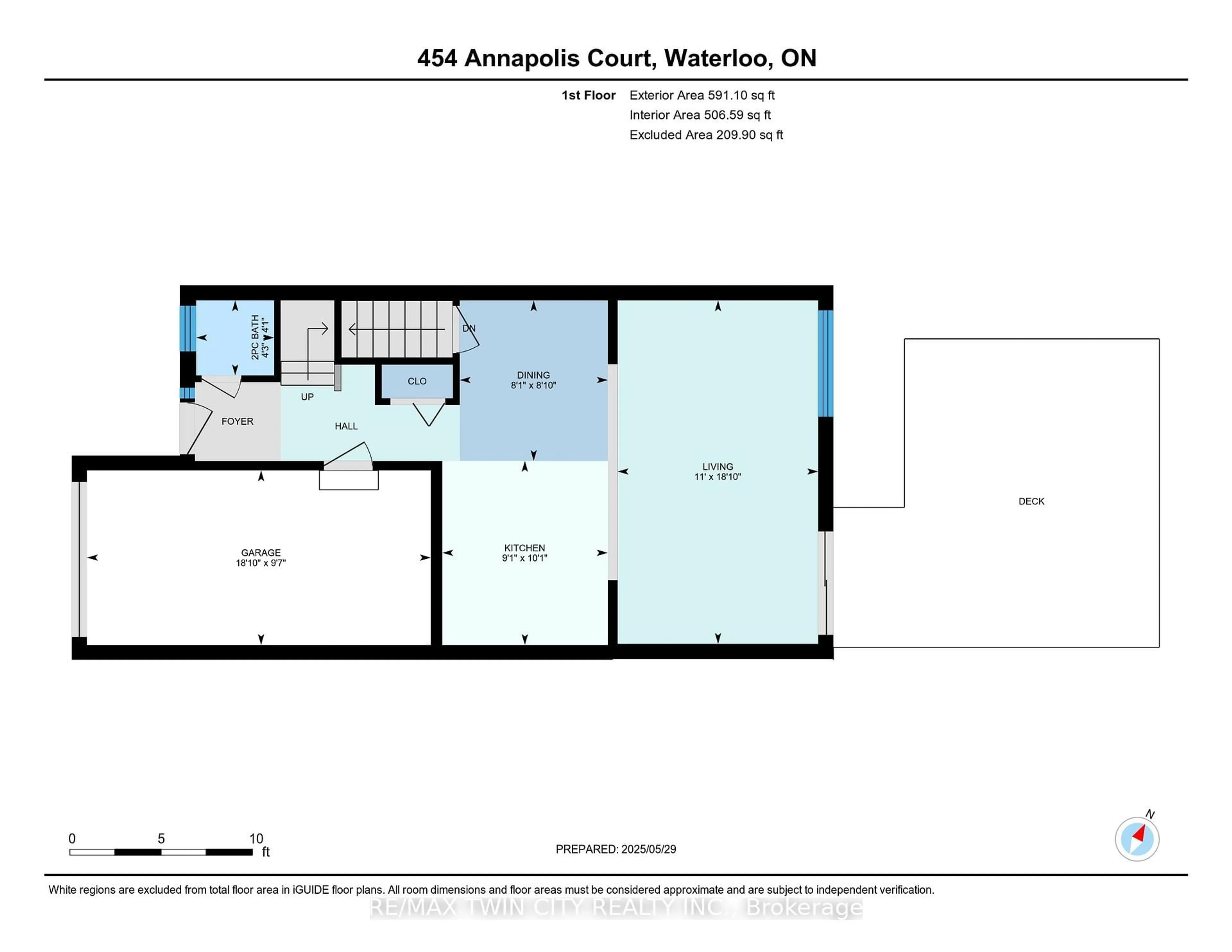 Floor plan for 454 Annapolis Crt, Waterloo Ontario N2K 4E7