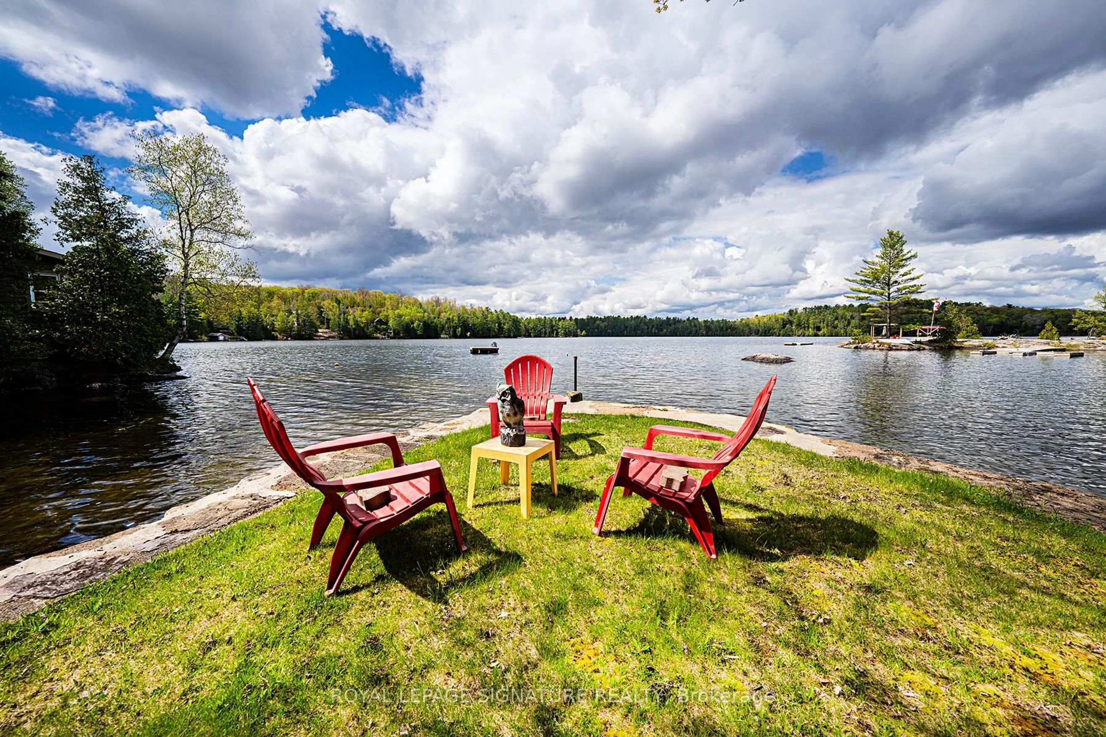 Patio, water/lake/river/ocean view for 1270 Wessell Rd, Minden Hills Ontario K0M 2L1