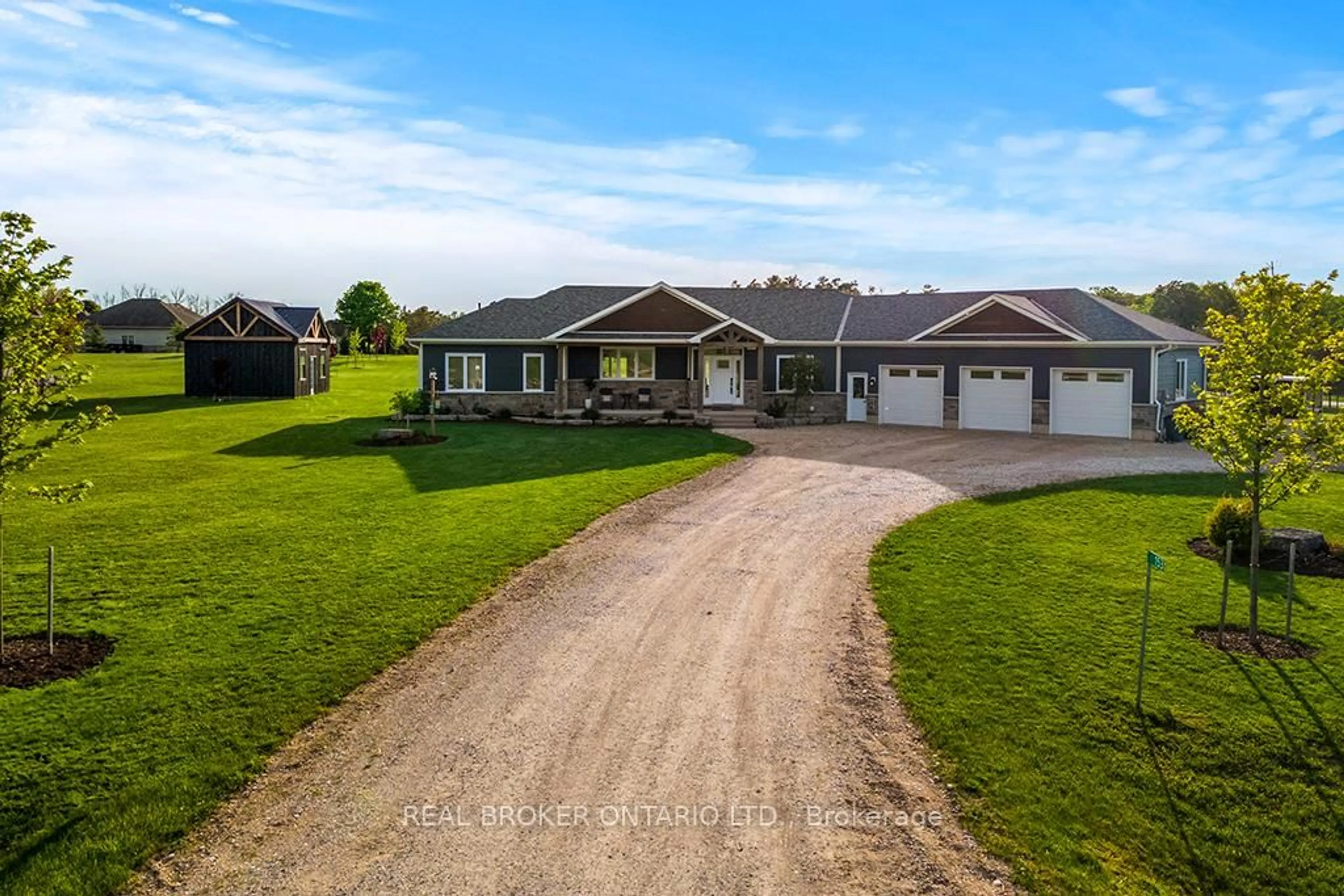 A pic from outside/outdoor area/front of a property/back of a property/a pic from drone, street for 153 Marshall Heights Rd, West Grey Ontario N0G 1R0