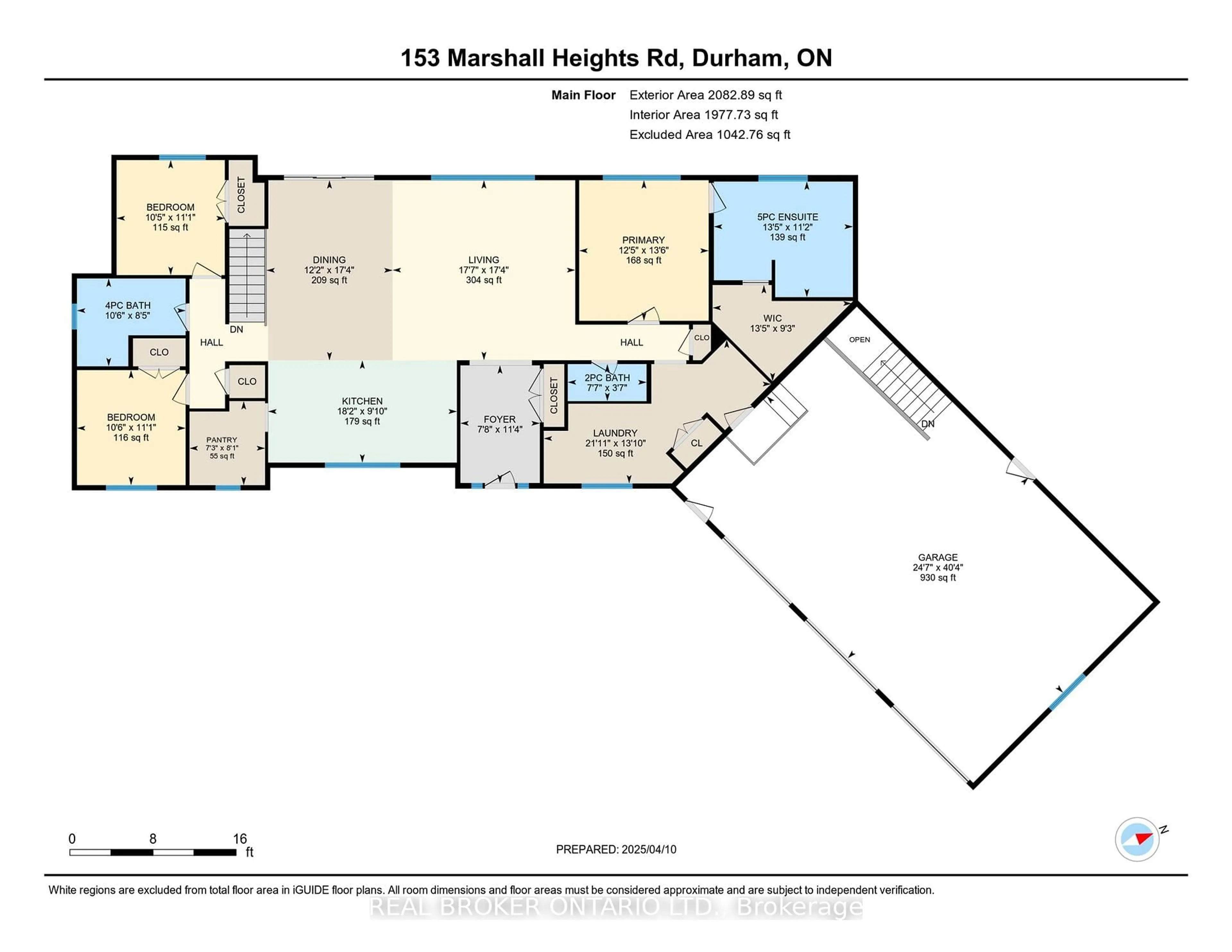 Floor plan for 153 Marshall Heights Rd, West Grey Ontario N0G 1R0