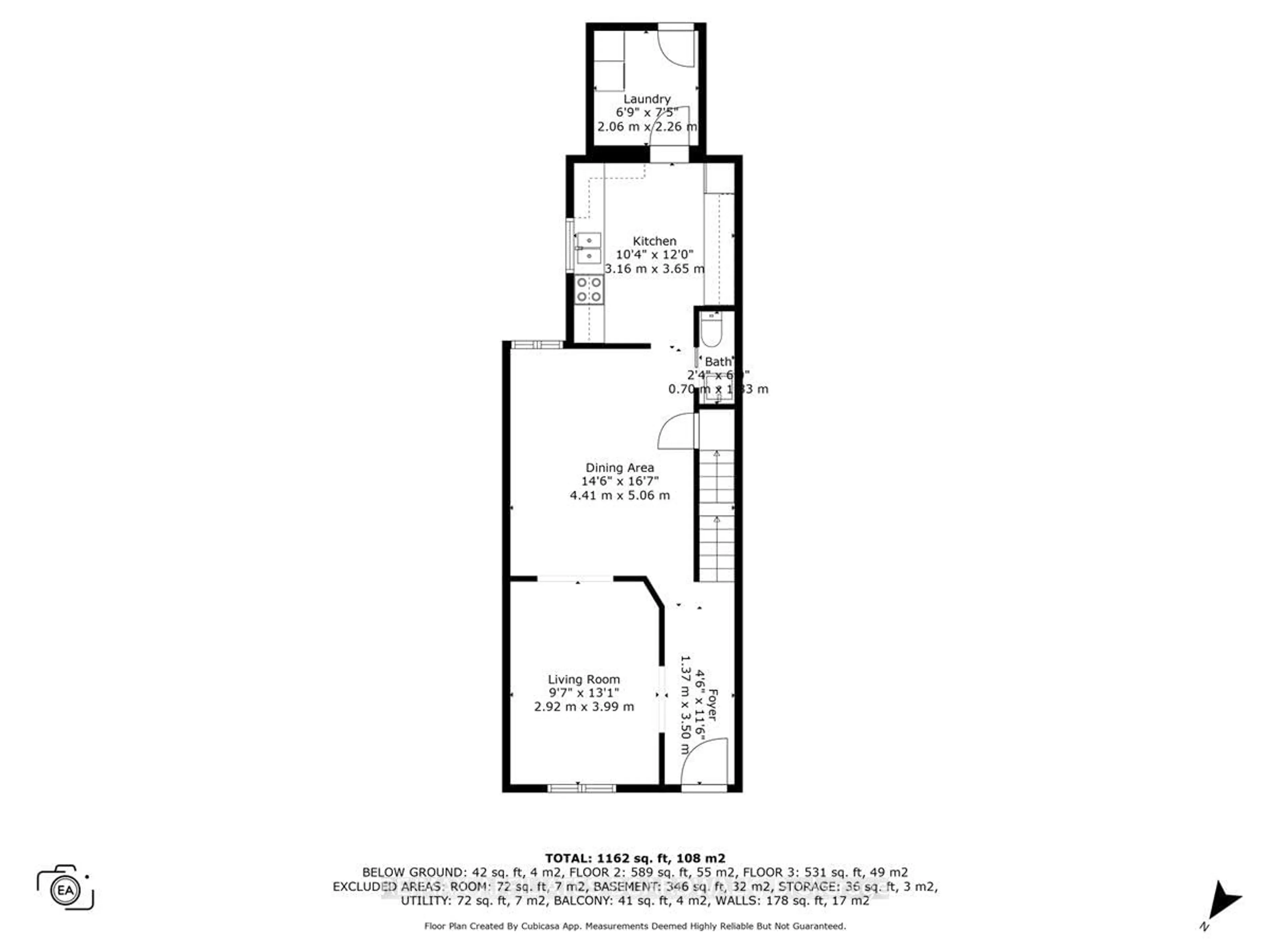 Floor plan for 154 ARLINGTON Ave, Ottawa Ontario K1R 5S7