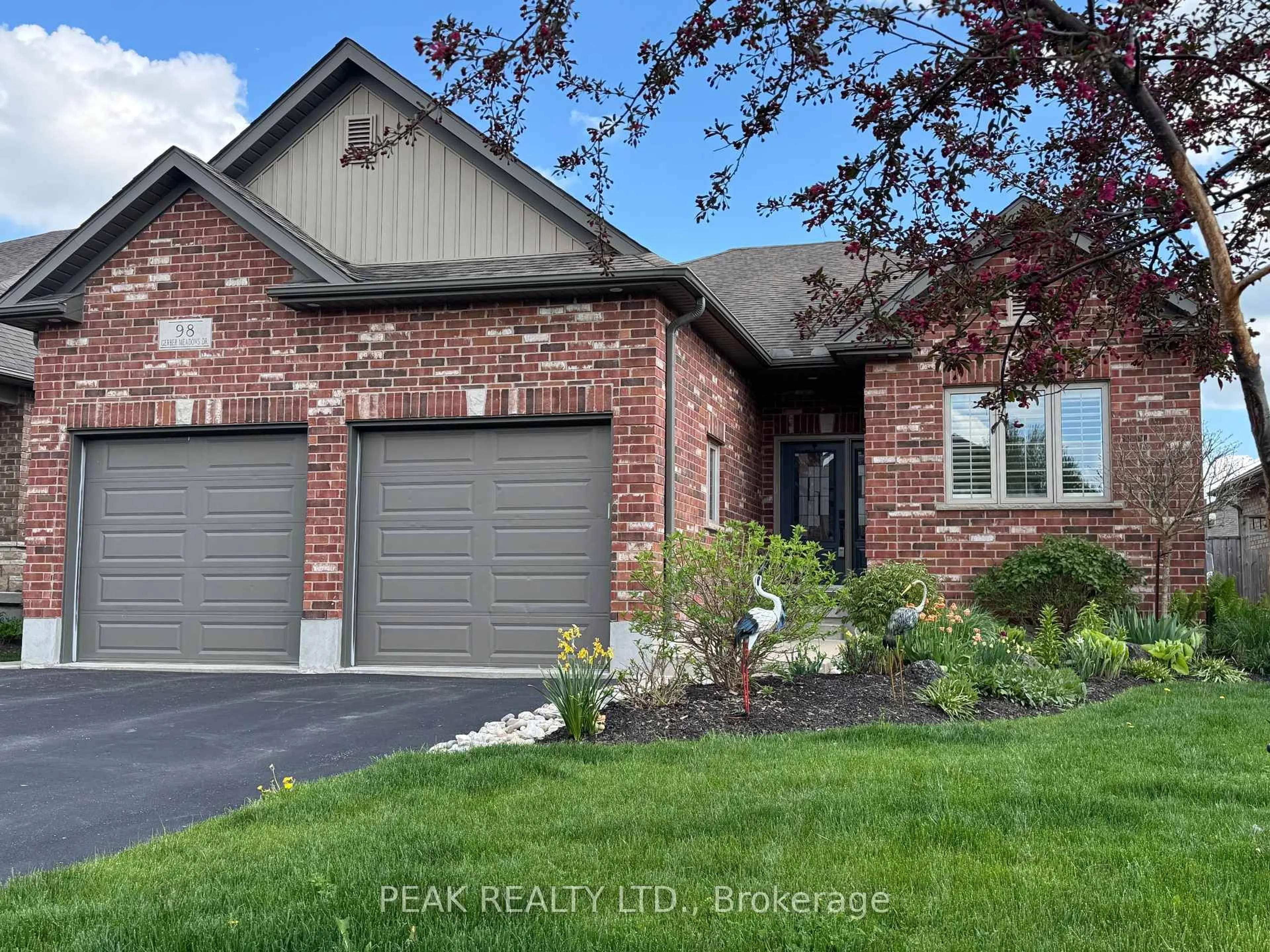 Home with brick exterior material, street for 98 Gerber Meadows Dr, Wellesley Ontario N0B 2T0