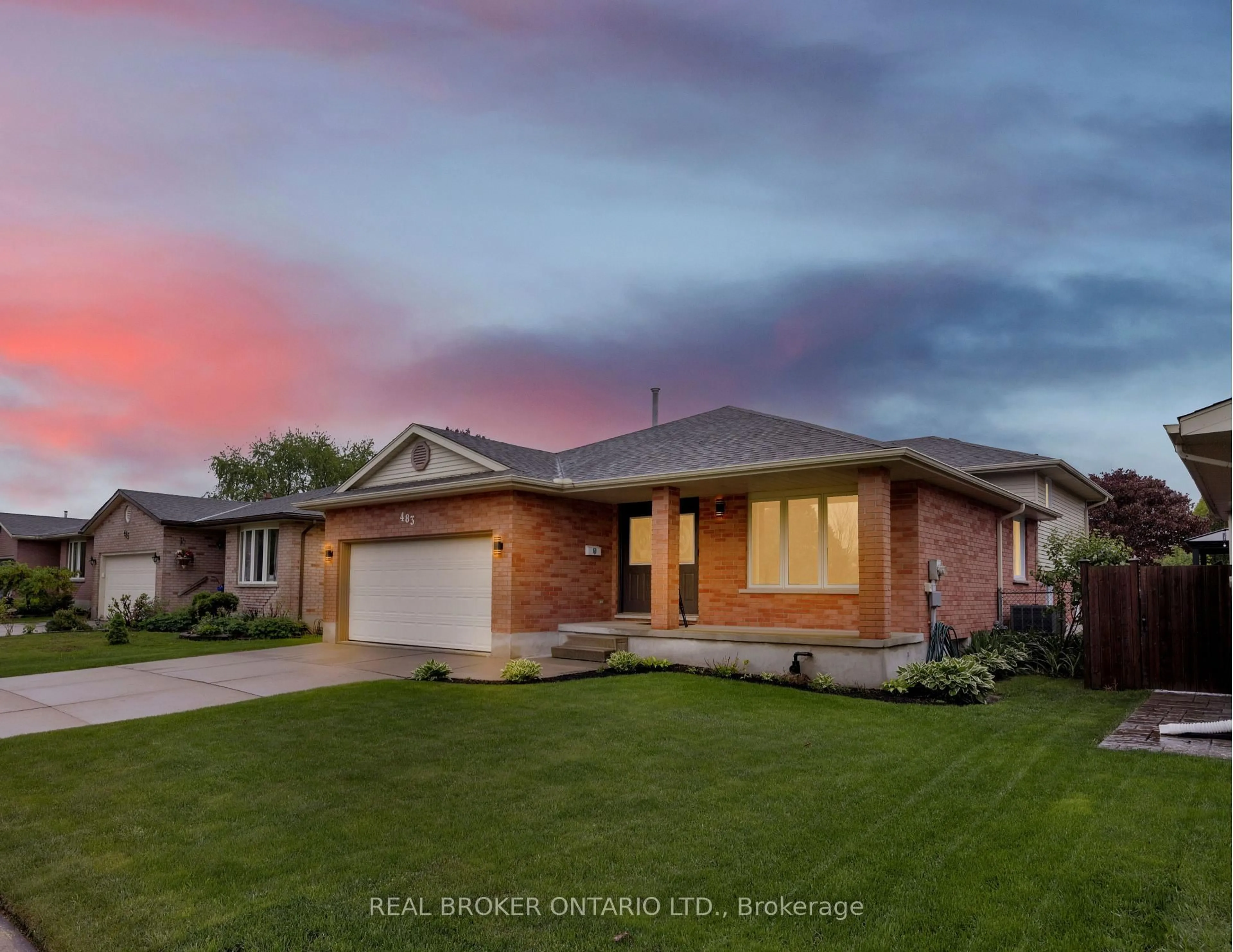 Home with brick exterior material, street for 483 Northlake Dr, Waterloo Ontario N2V 2A4