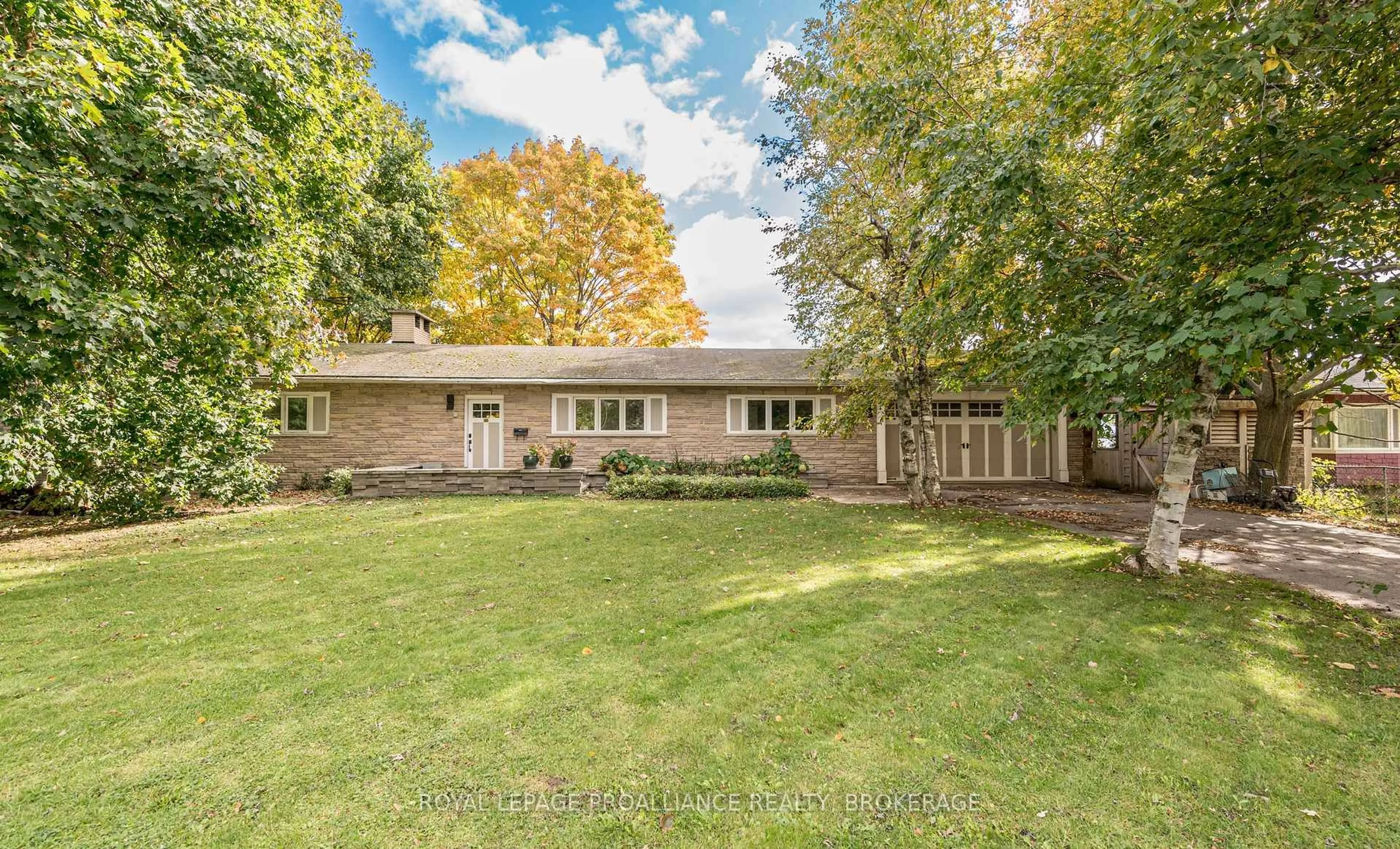 A pic from outside/outdoor area/front of a property/back of a property/a pic from drone, street for 4420 Bath Rd, Loyalist Ontario K7N 1A2