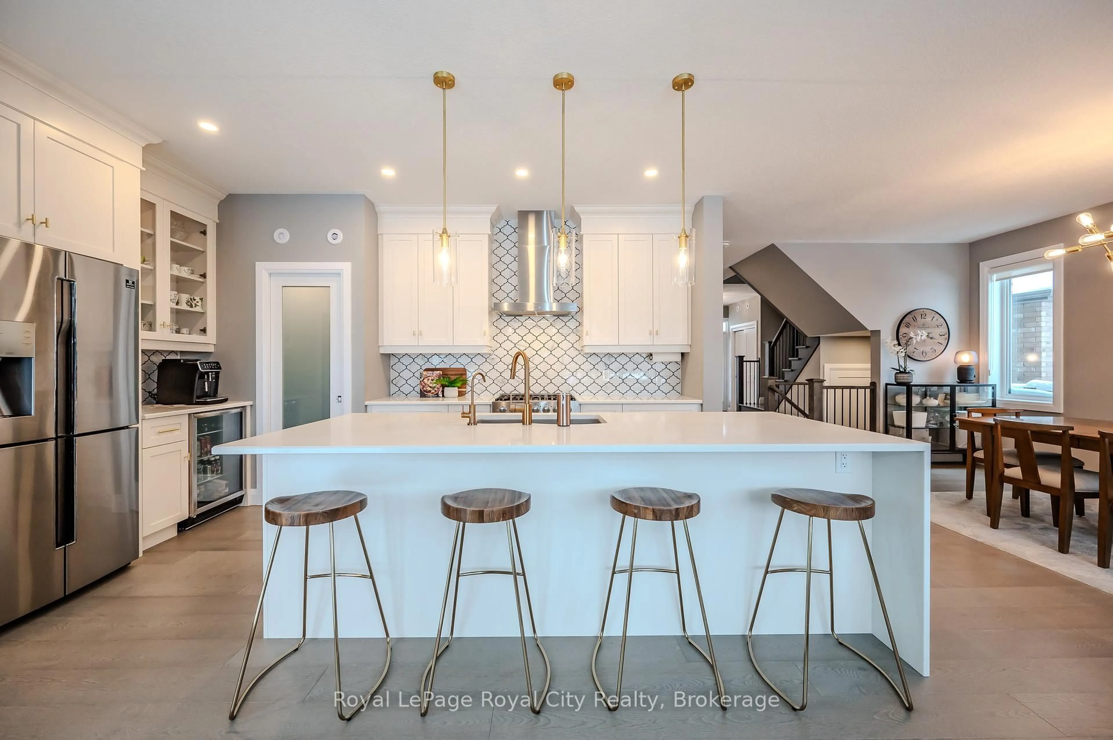 Open concept kitchen, ceramic/tile floor for 114 Lovett Lane, Guelph Ontario N1G 0G9