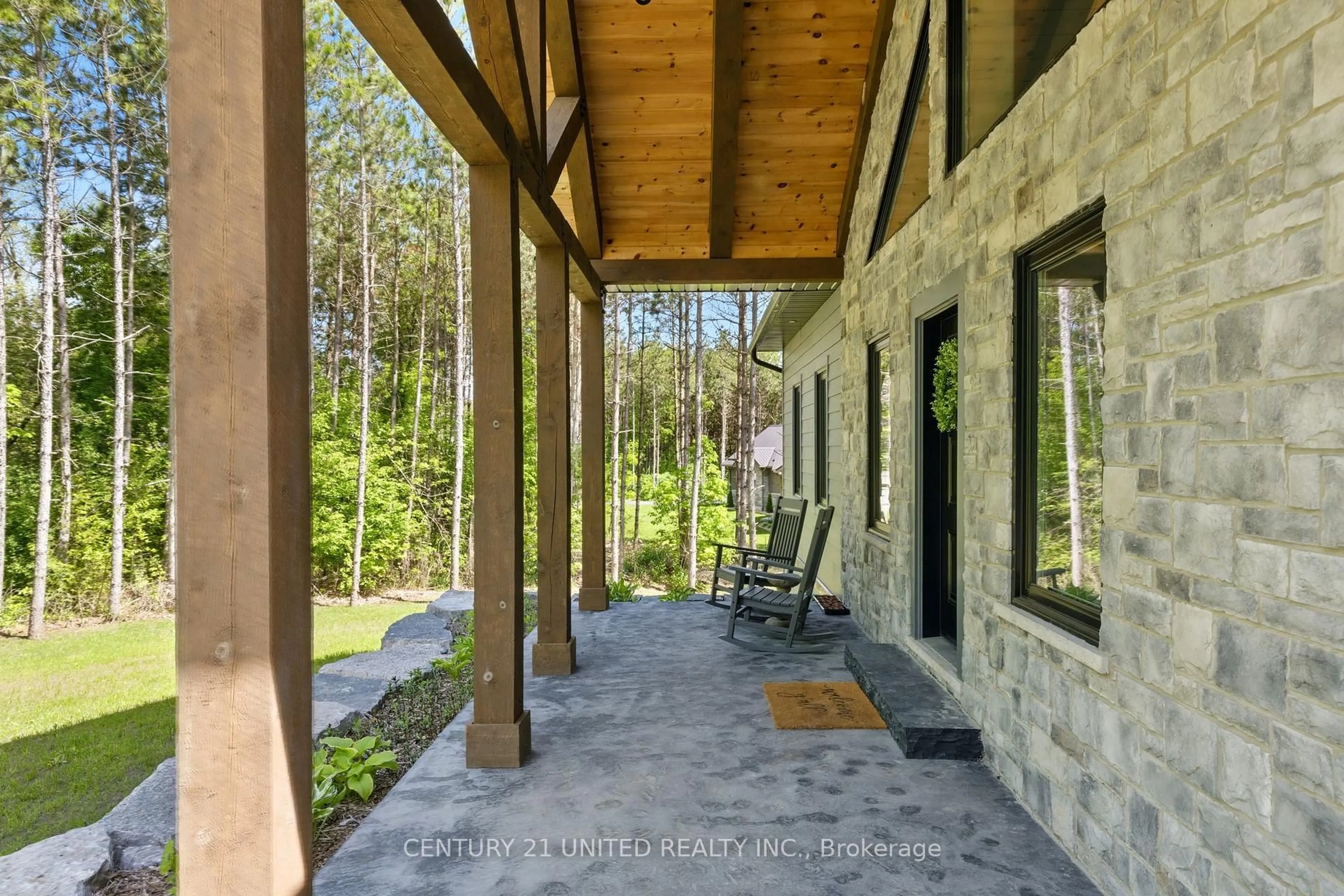 Patio, forest/trees view for 279 Massey Rd, Alnwick/Haldimand Ontario K9A 4J8