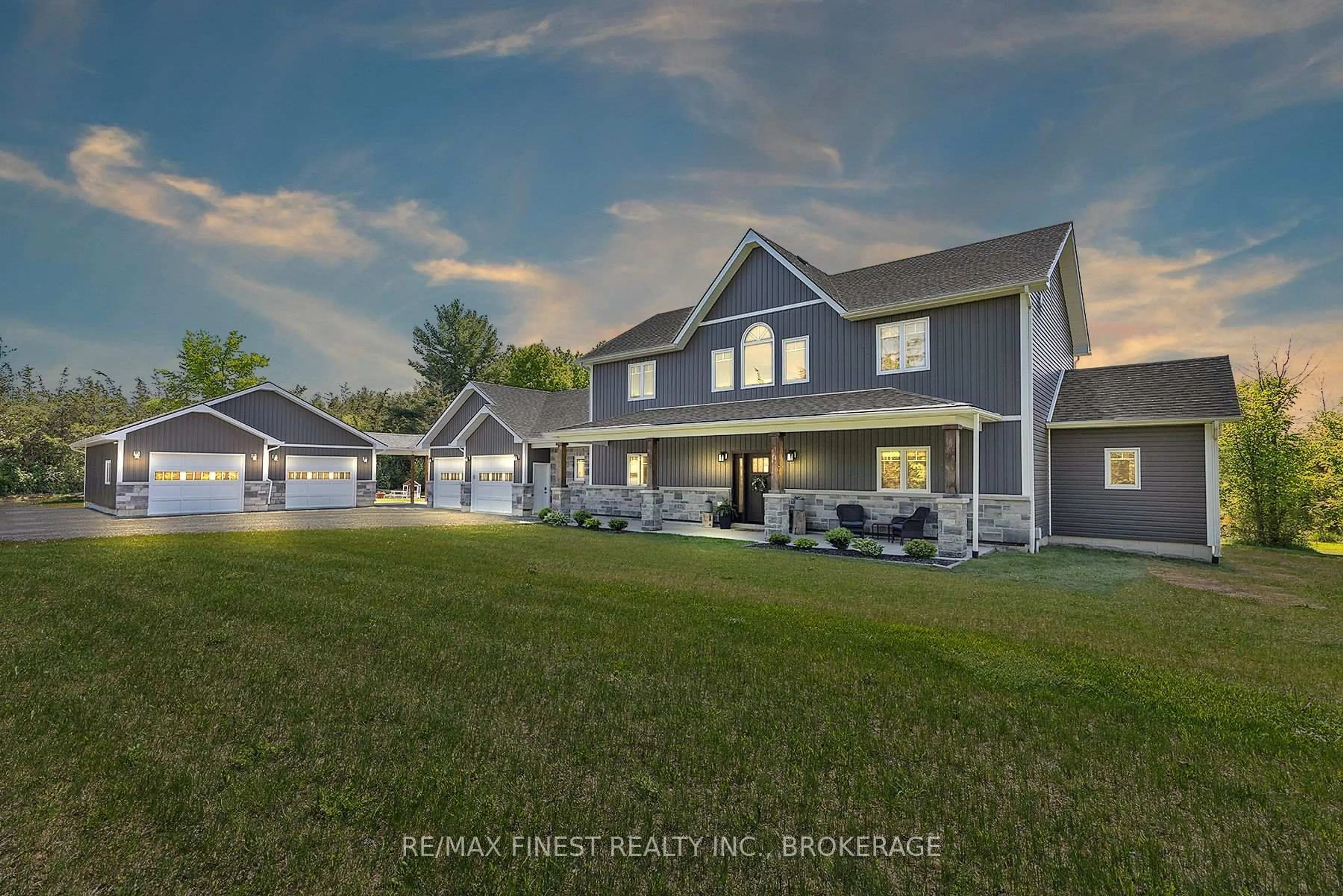A pic from outside/outdoor area/front of a property/back of a property/a pic from drone, mountain view for 2975 Switzerville Rd, Greater Napanee Ontario K7R 3R6