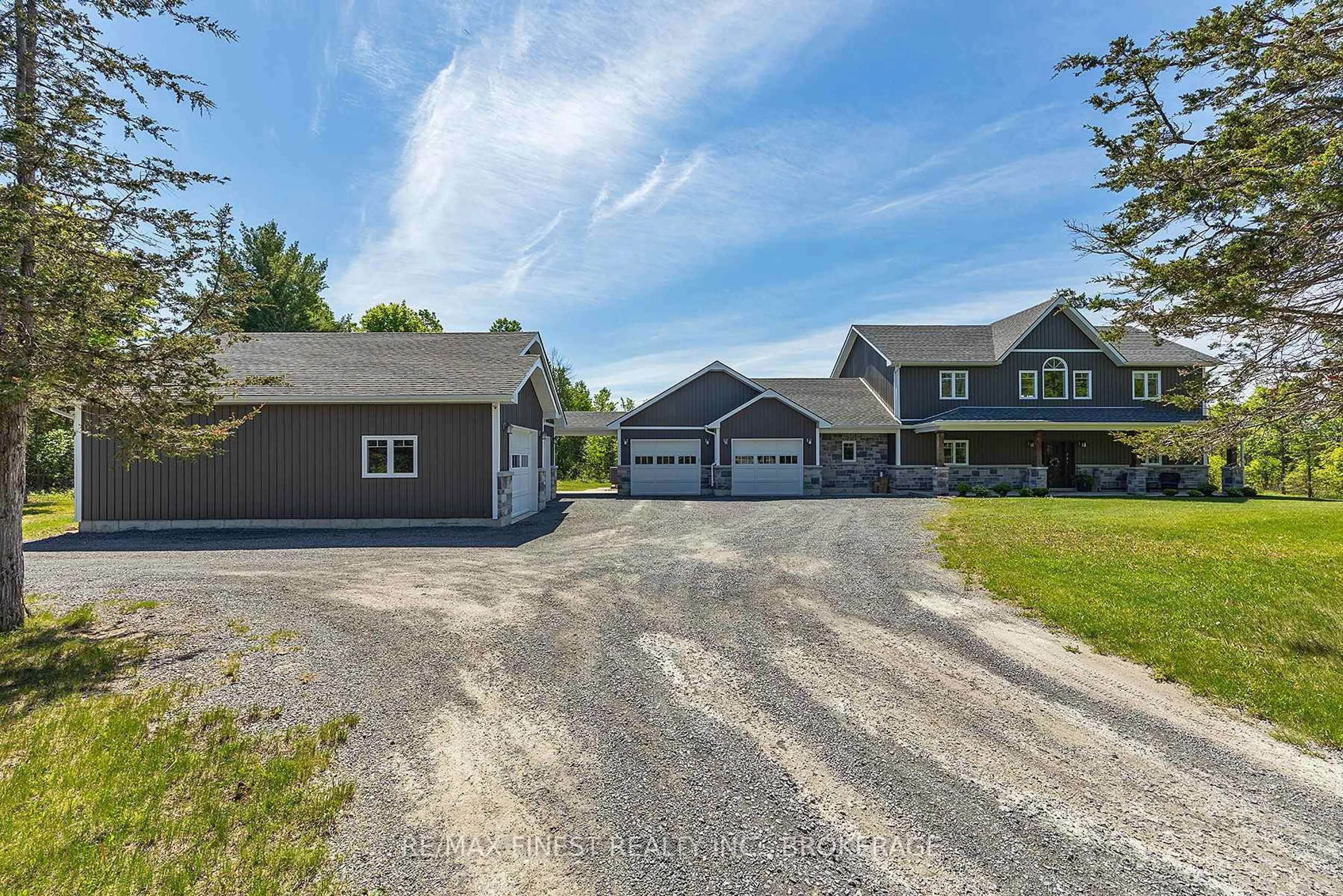 A pic from outside/outdoor area/front of a property/back of a property/a pic from drone, street for 2975 Switzerville Rd, Greater Napanee Ontario K7R 3R6