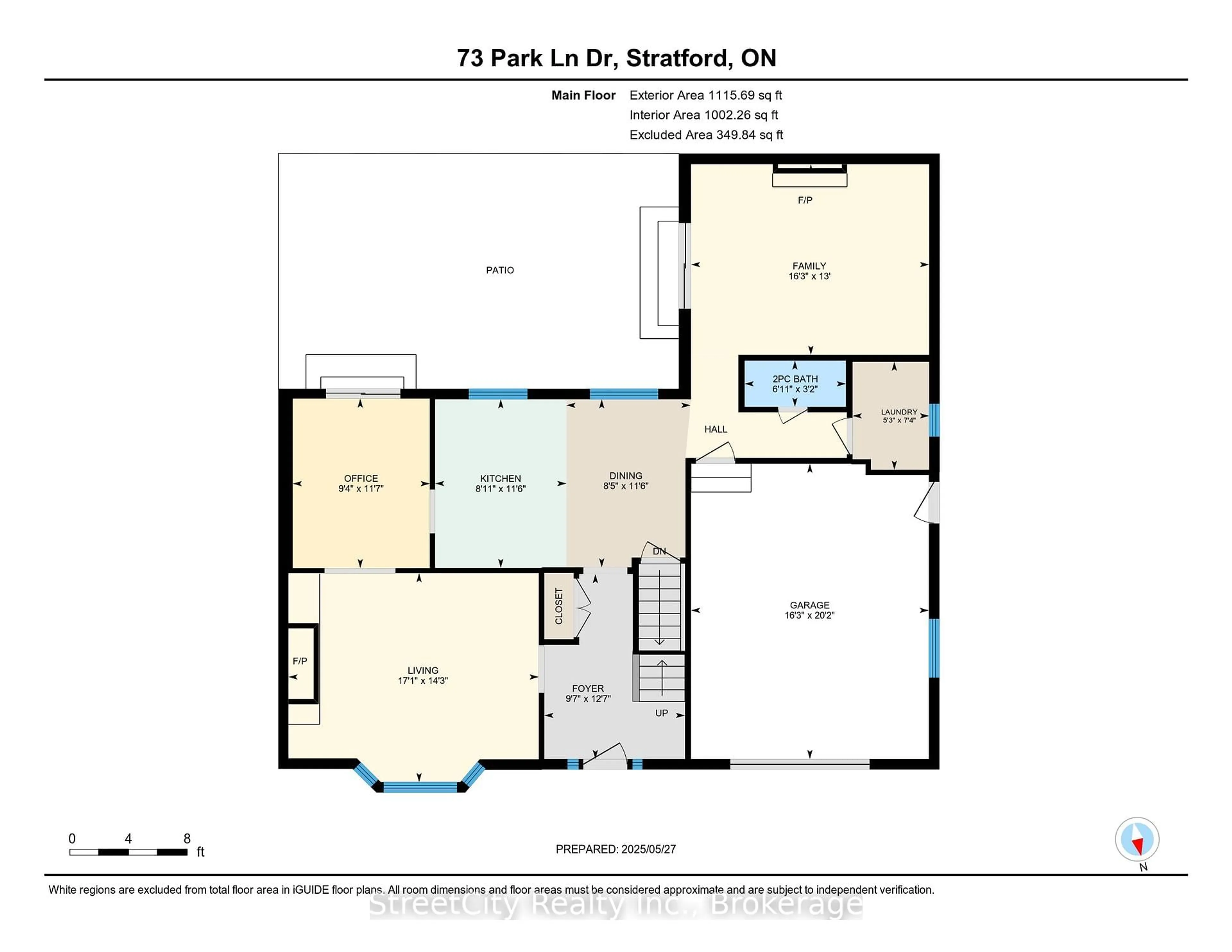 Floor plan for 73 Park Lane Dr, Stratford Ontario N5A 5C1