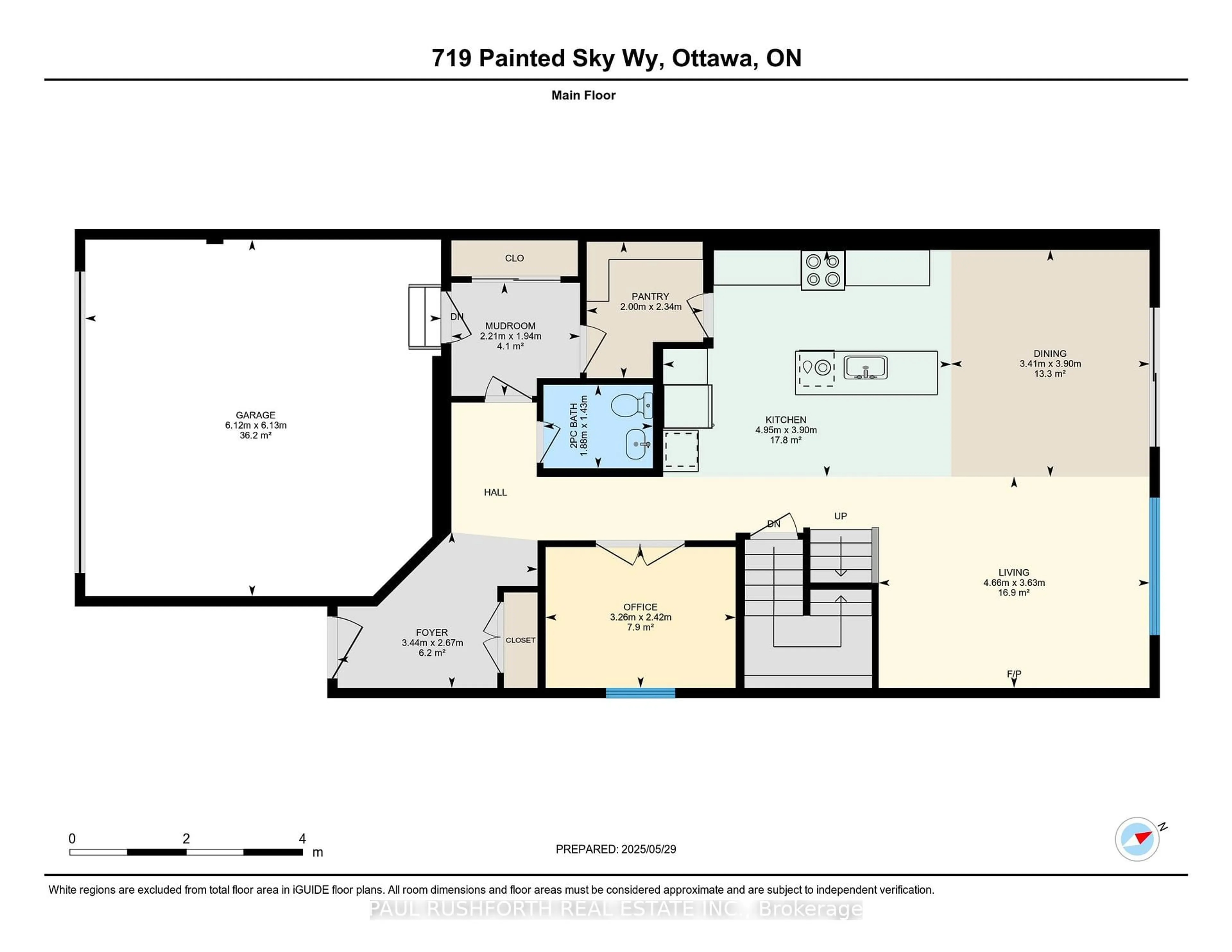 Floor plan for 719 Painted Sky Way, Stittsville Ontario K2S 2W7