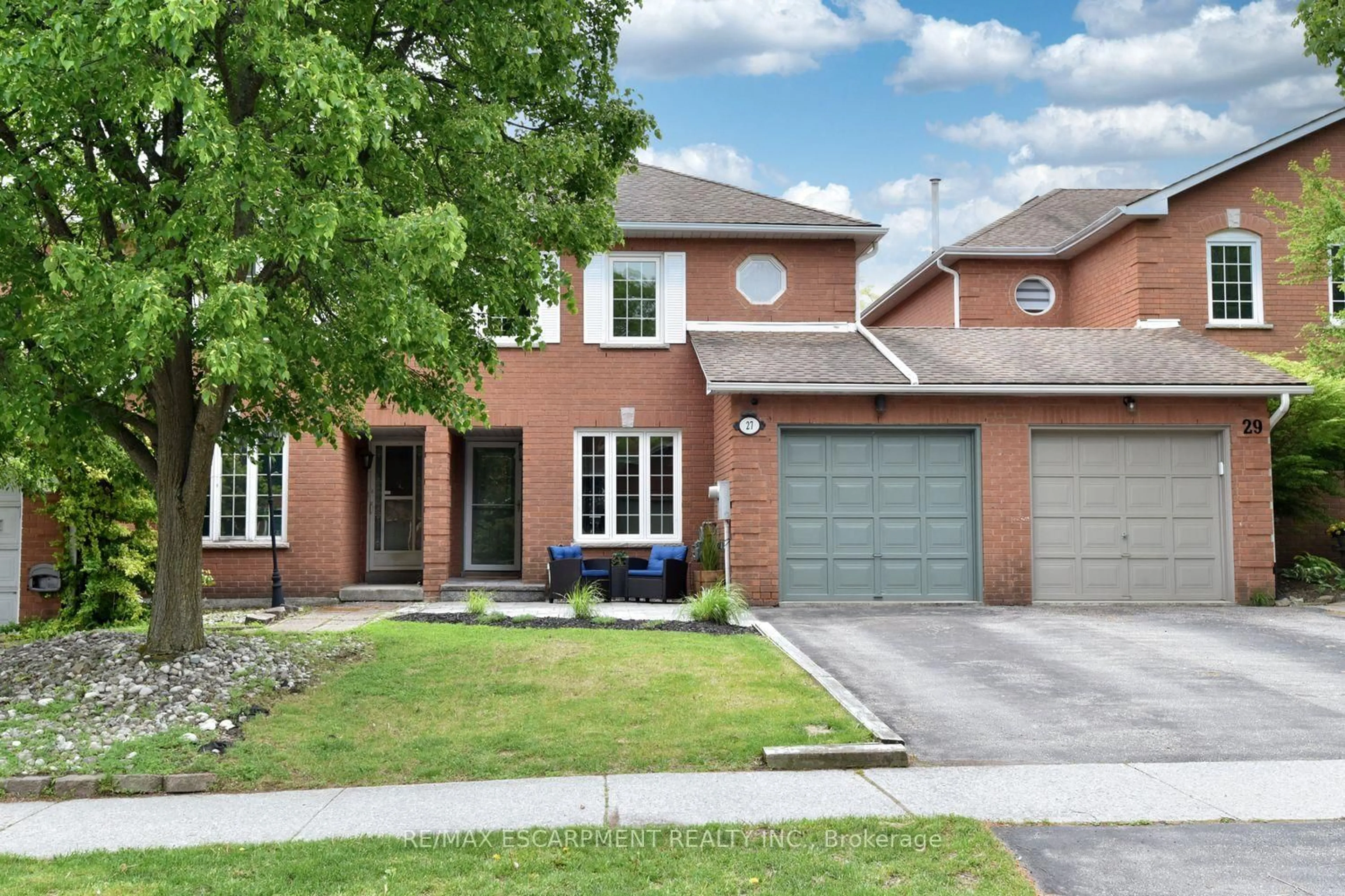 Home with brick exterior material, street for 27 Pirie Dr, Hamilton Ontario L9H 6X5