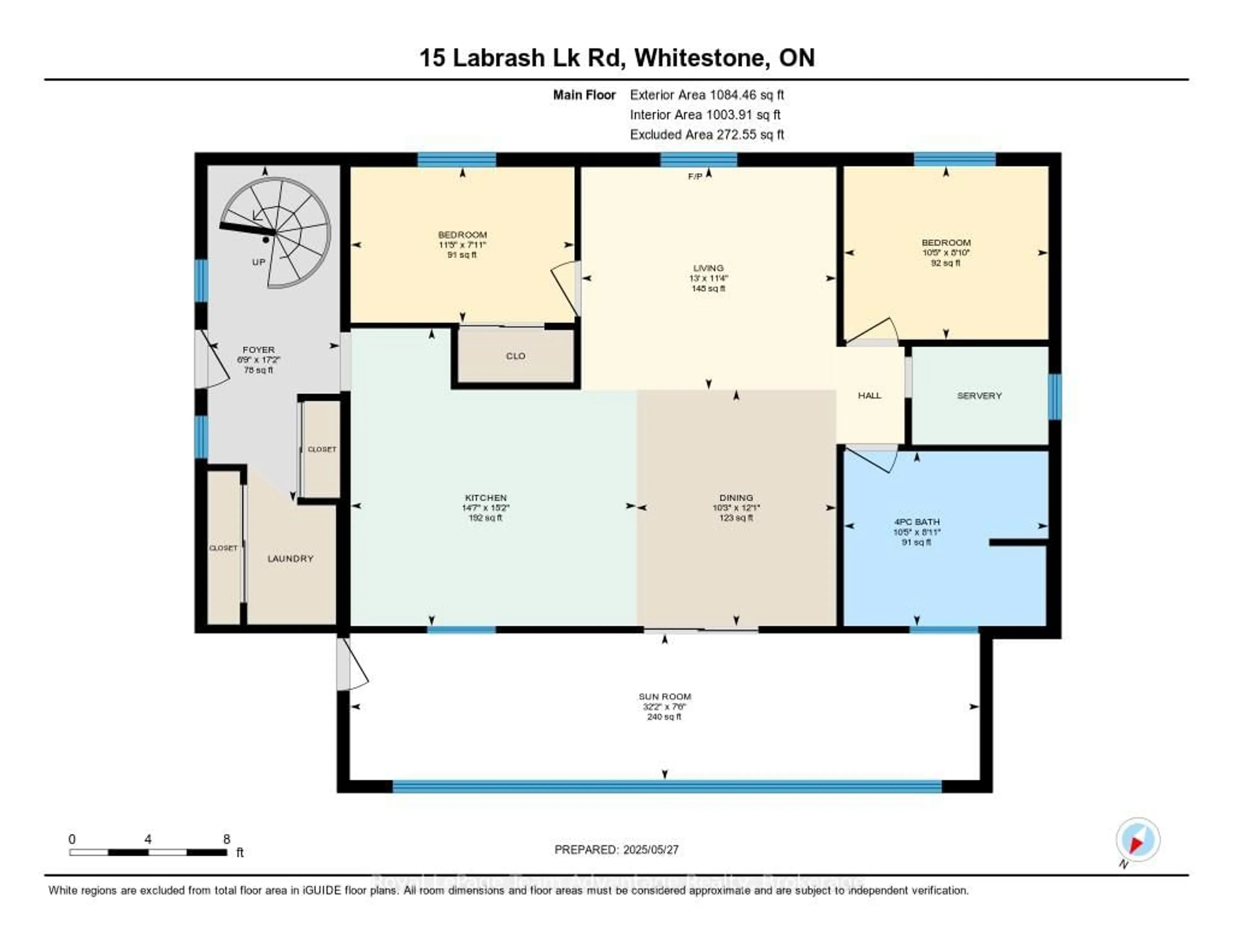 Floor plan for 15 Labrash Lake Rd, Whitestone Ontario P0A 1G0