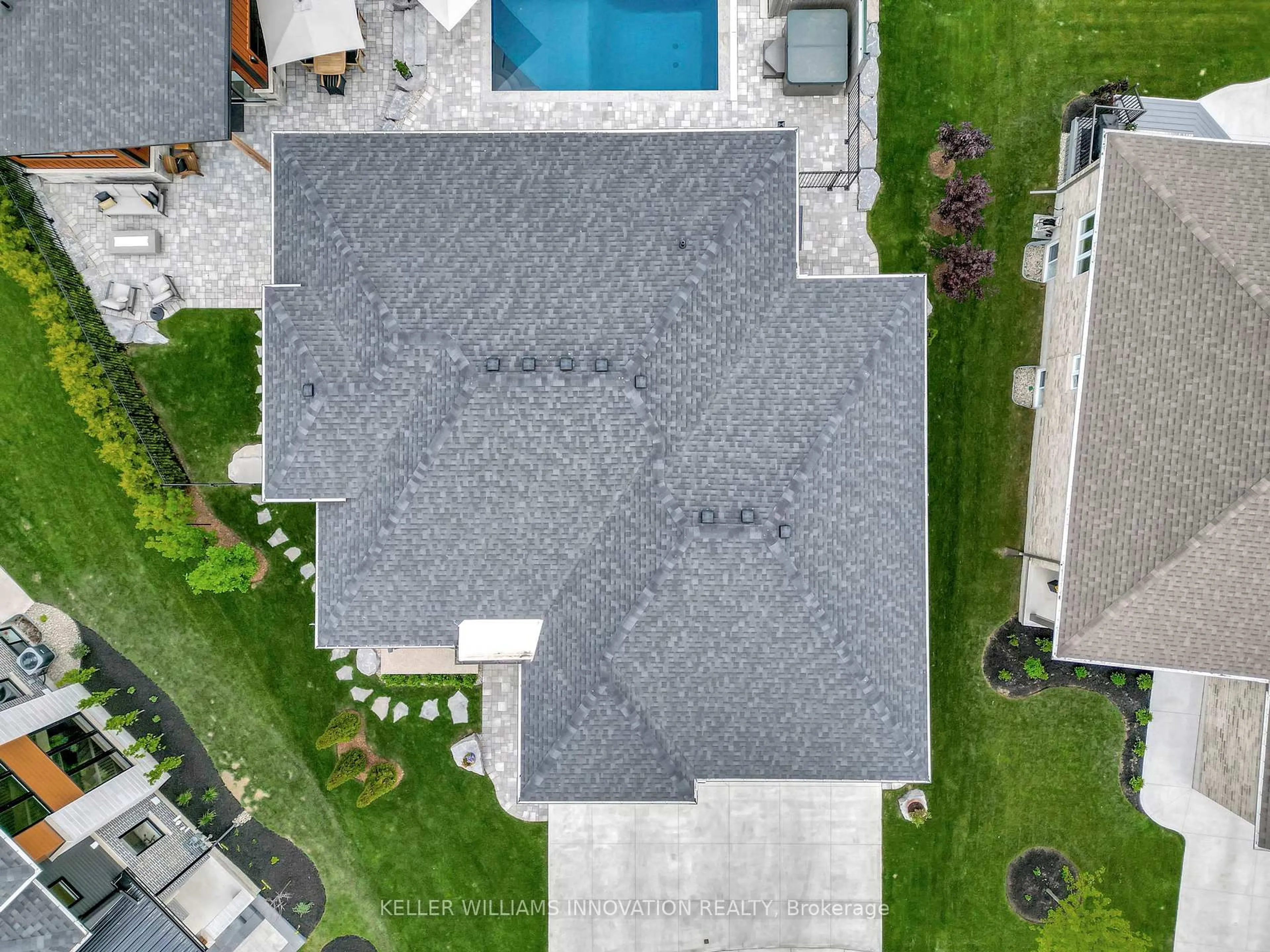 A pic from outside/outdoor area/front of a property/back of a property/a pic from drone, street for 330 Rogers Rd, North Perth Ontario N0G 1Y0