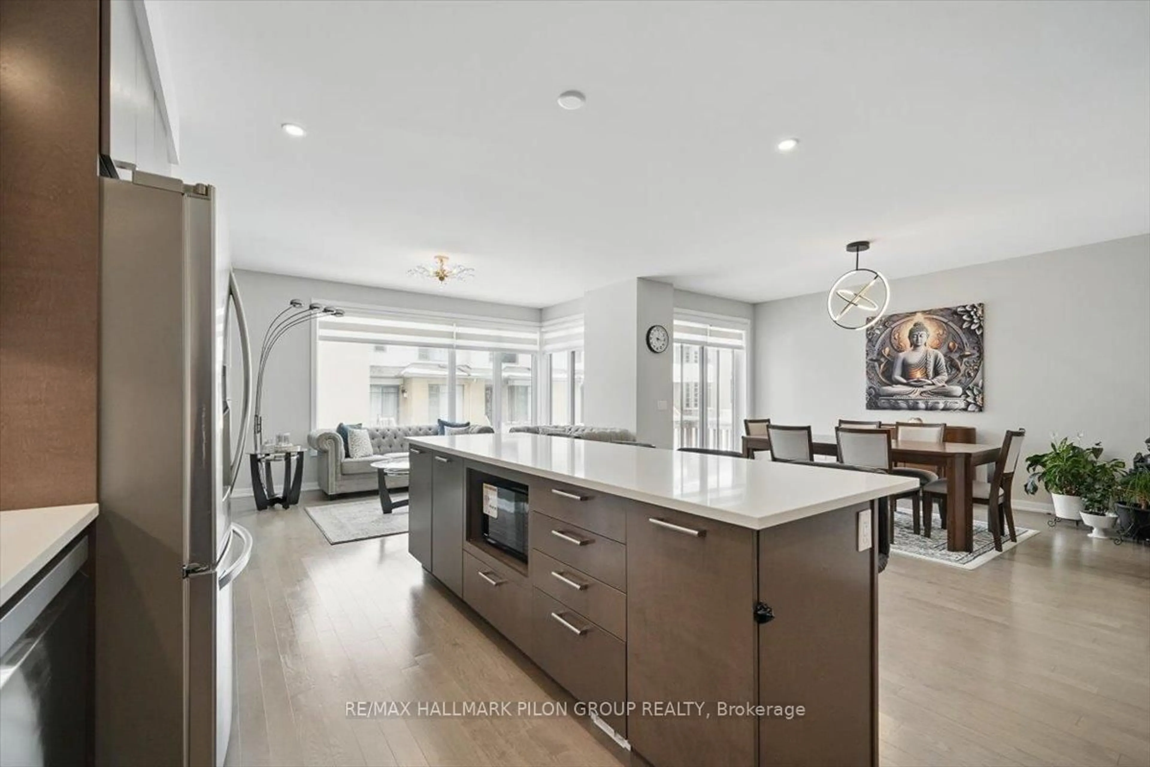 Open concept kitchen, ceramic/tile floor for 159 Rockmelon St, Ottawa Ontario K1X 0K6