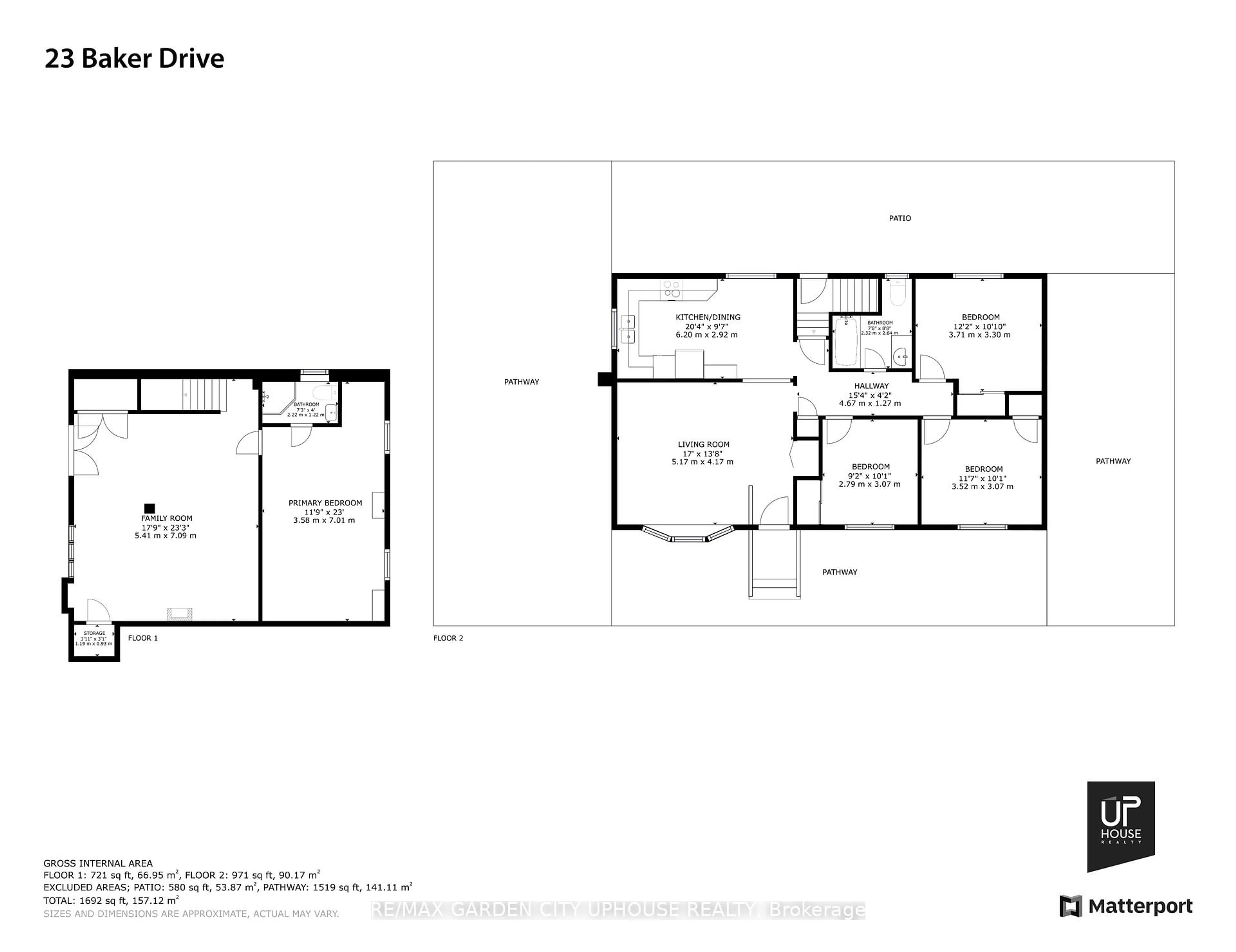 Floor plan for 23 Baker Rd, St. Catharines Ontario L2N 2V9