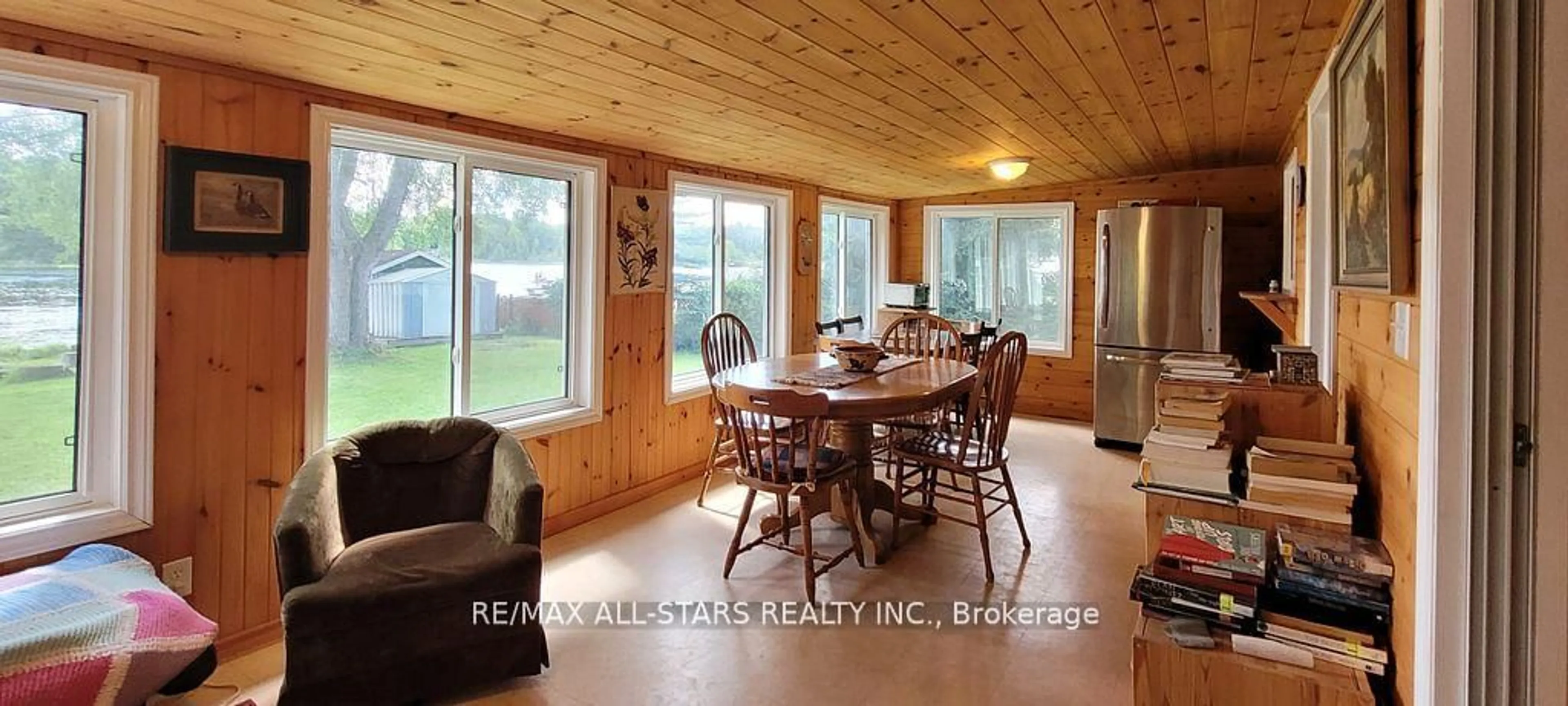 Dining room, wood/laminate floor for 136 Coldstream Rd, Kawartha Lakes Ontario K0M 1N0