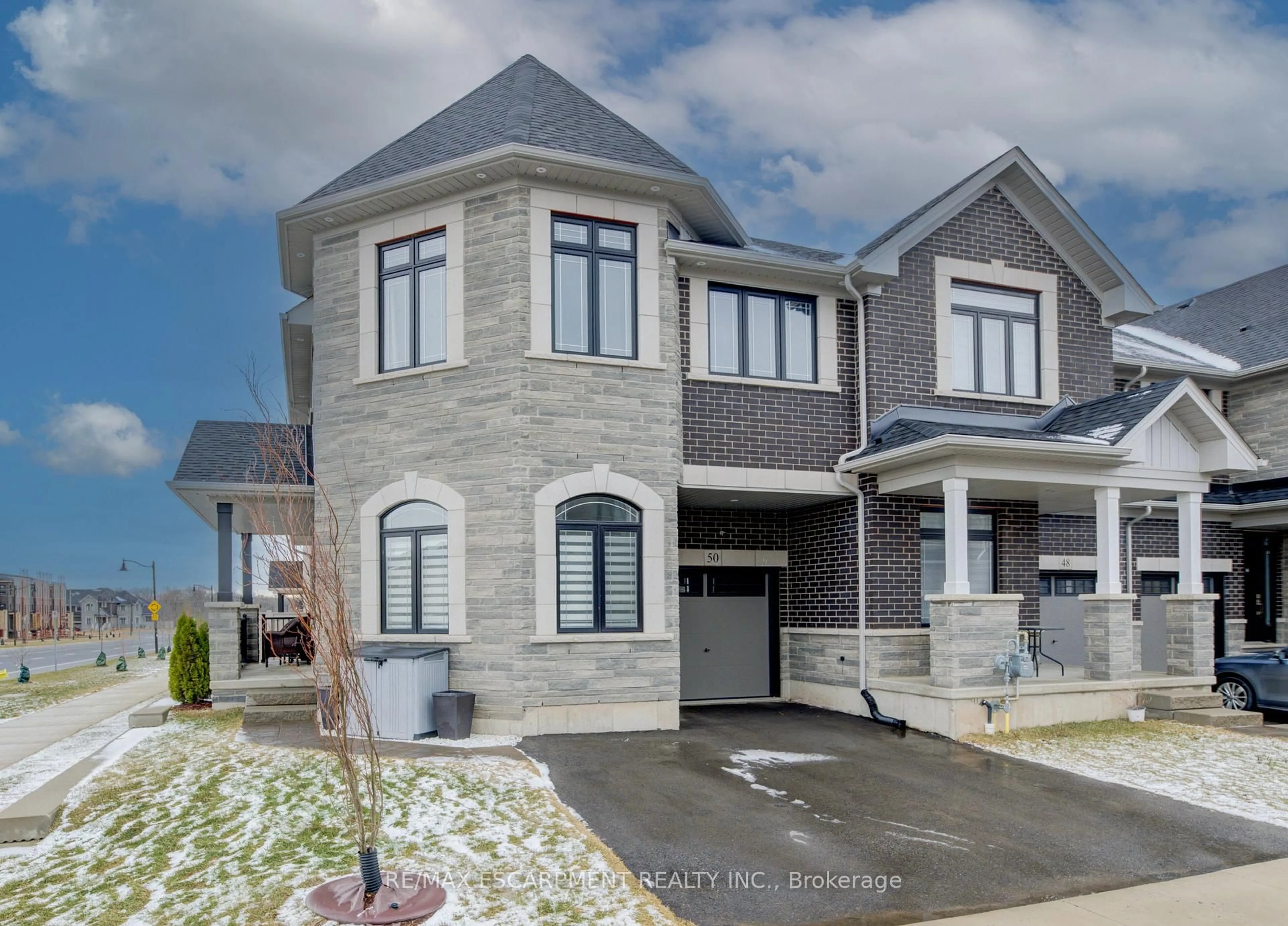 Home with brick exterior material, street for 50 Kenesky Dr, Hamilton Ontario L8B 1Y2