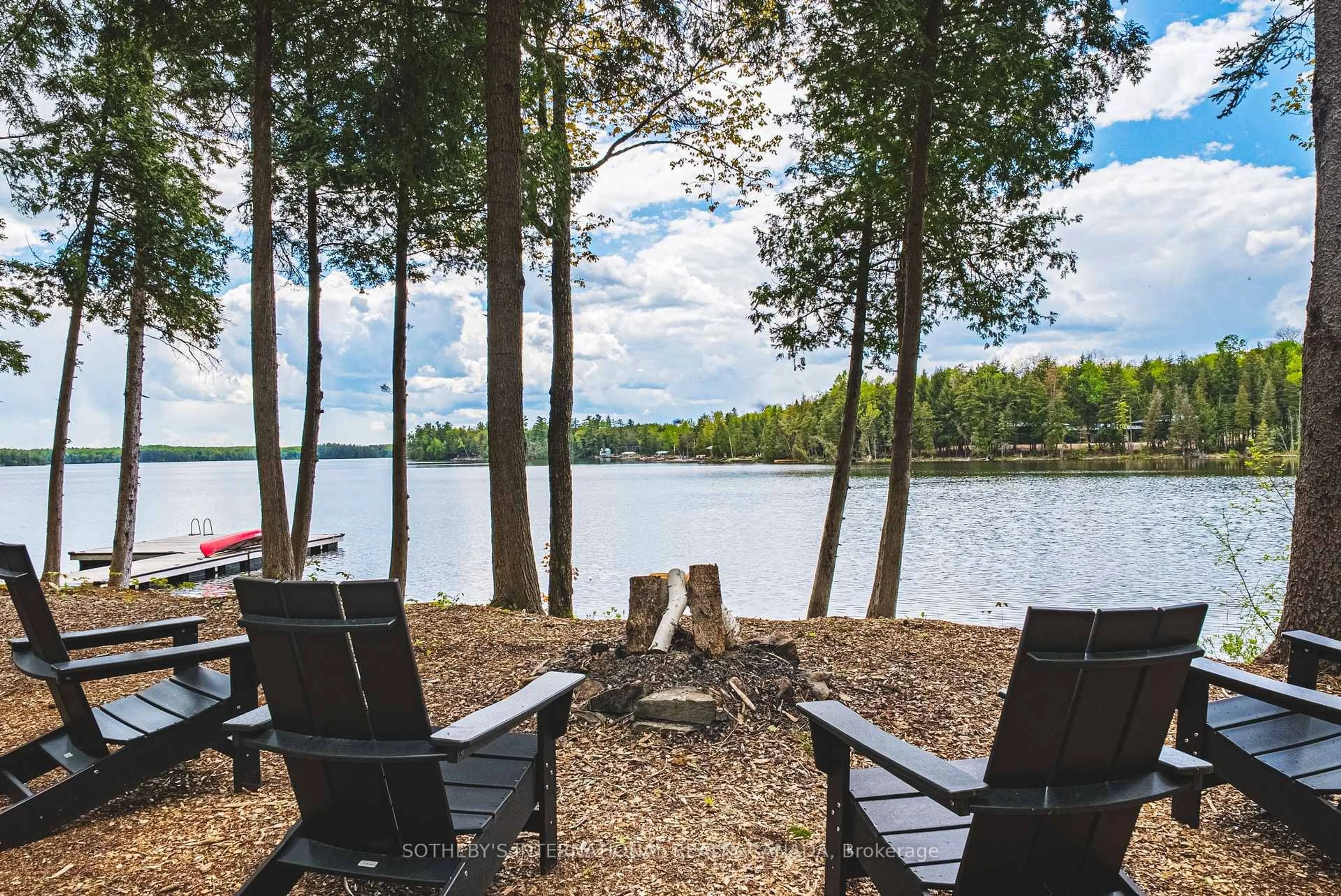 Patio, water/lake/river/ocean view for 21 Luke Lane, North Kawartha Ontario K0L 1A0