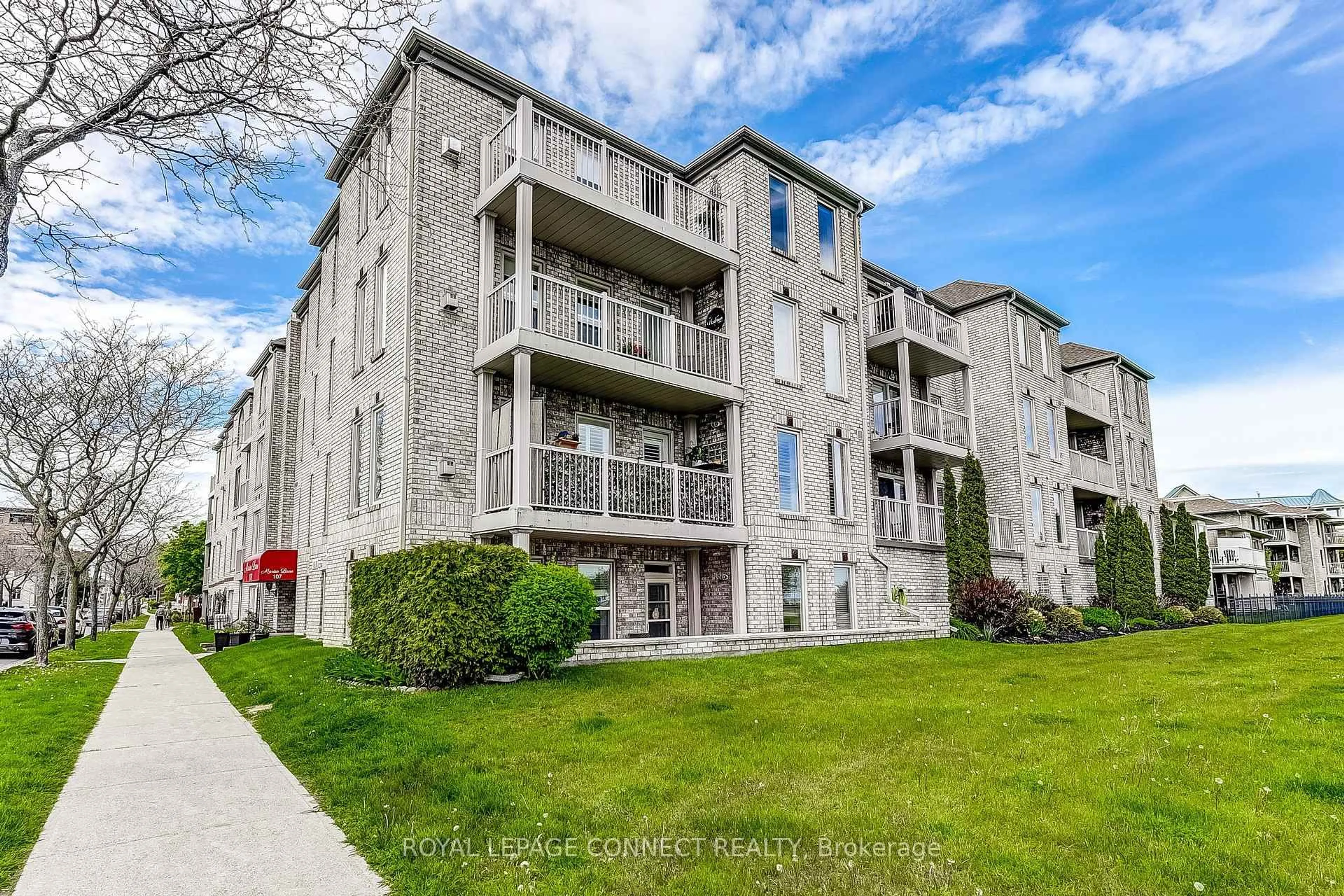 A pic from outside/outdoor area/front of a property/back of a property/a pic from drone, unknown for 107 Marisa Lane #204, Cobourg Ontario K9A 5N6