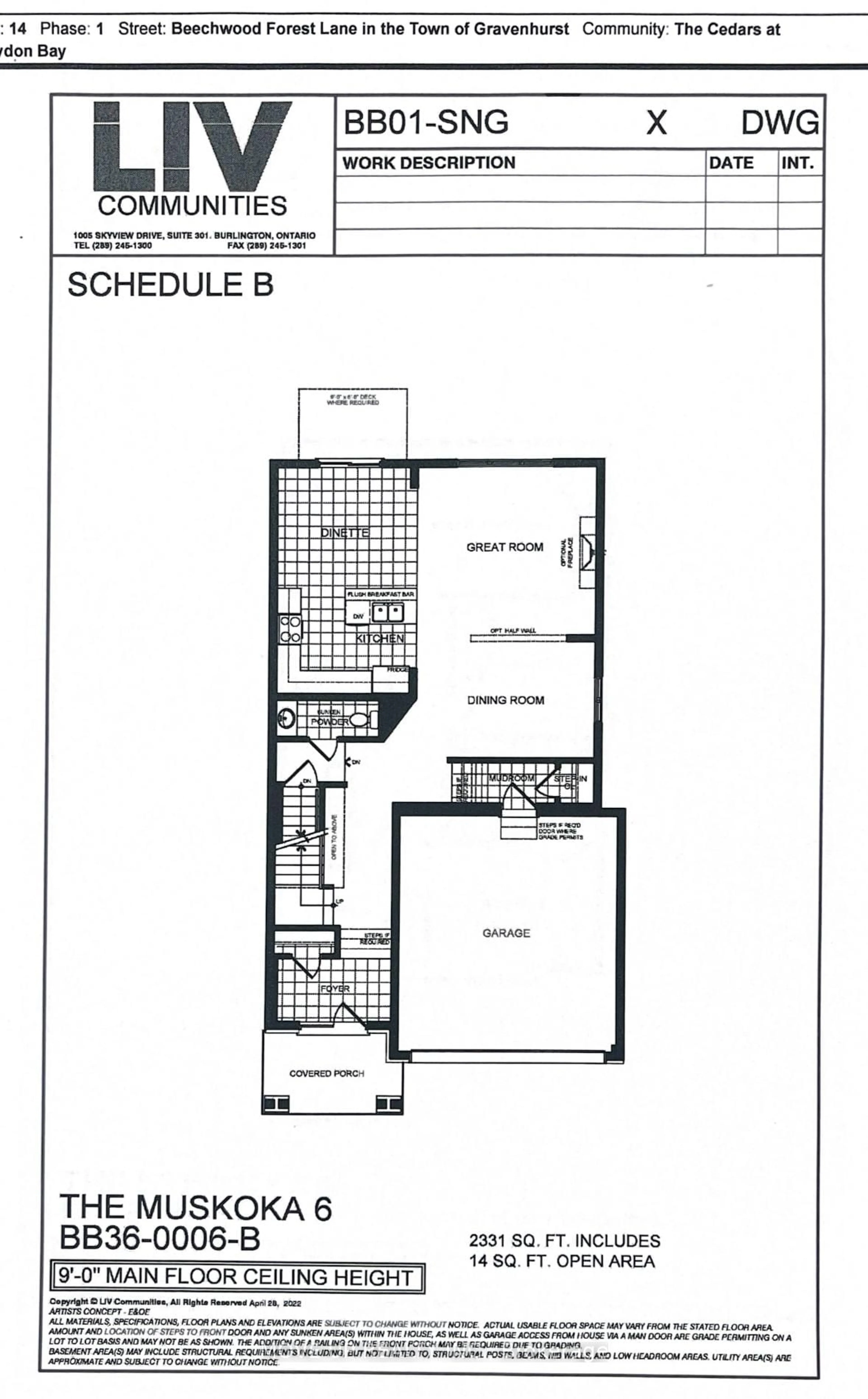 Floor plan for 335 Beechwood Forest Lane, Gravenhurst Ontario P1P 0H8