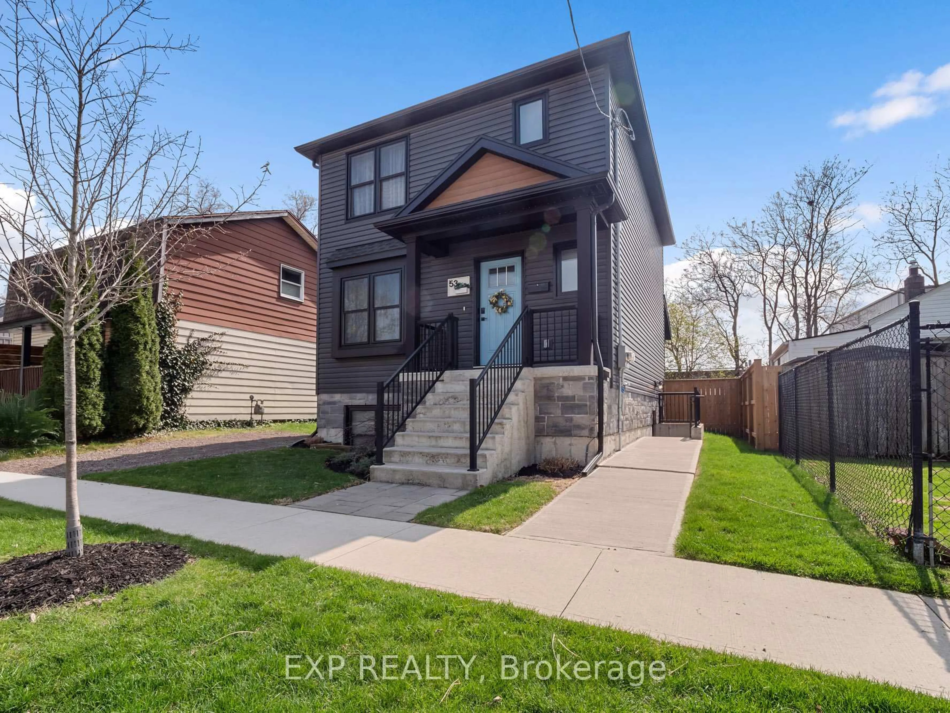 Home with brick exterior material, street for 53 Plymouth Ave, St. Catharines Ontario L2R 2X8