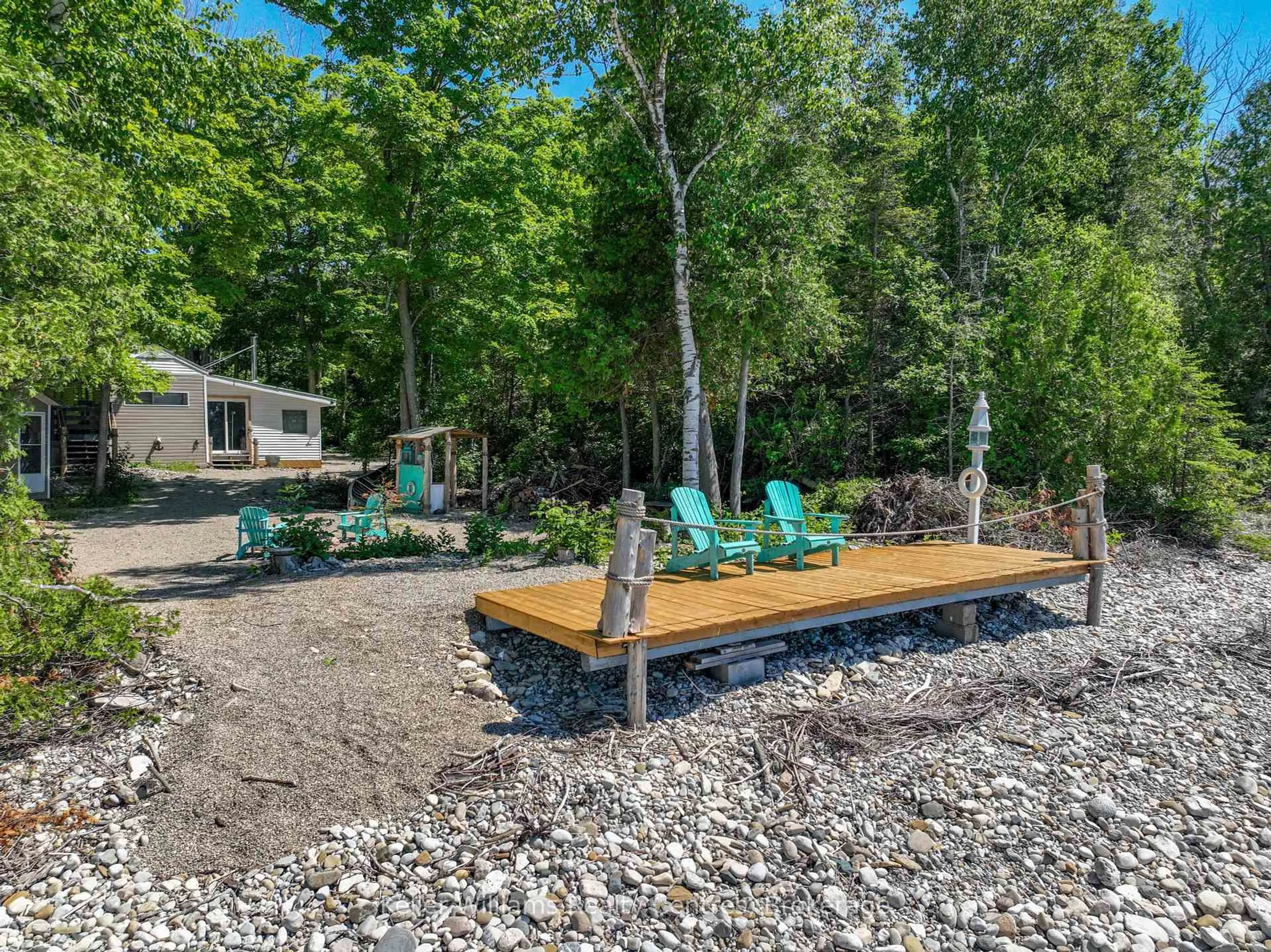 Patio, forest/trees view for 353 BRUCE ROAD 13, Native Leased Lands Ontario N0H 2L0