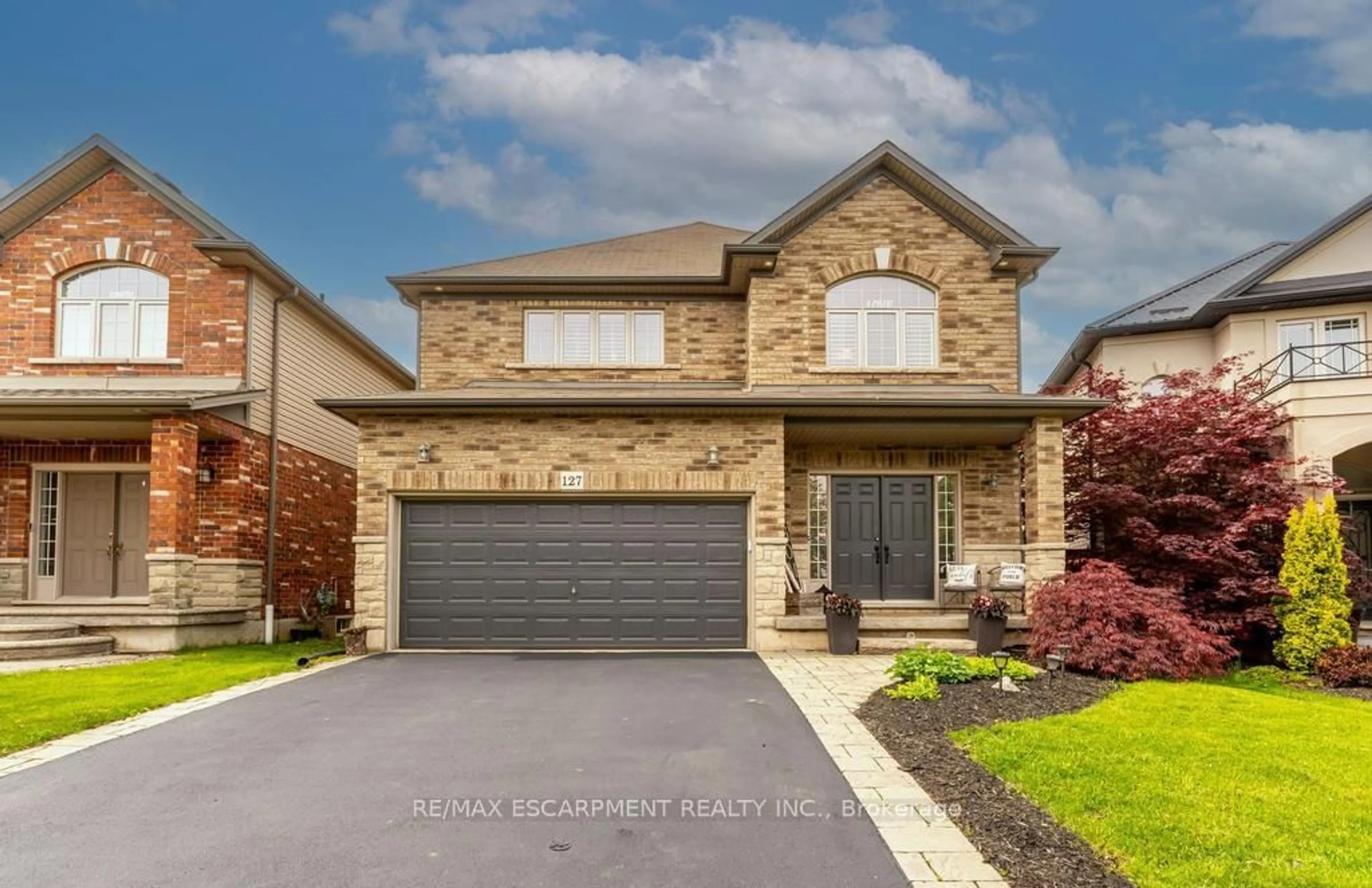 Home with brick exterior material, street for 127 Garinger Cres, Hamilton Ontario L0R 1C0