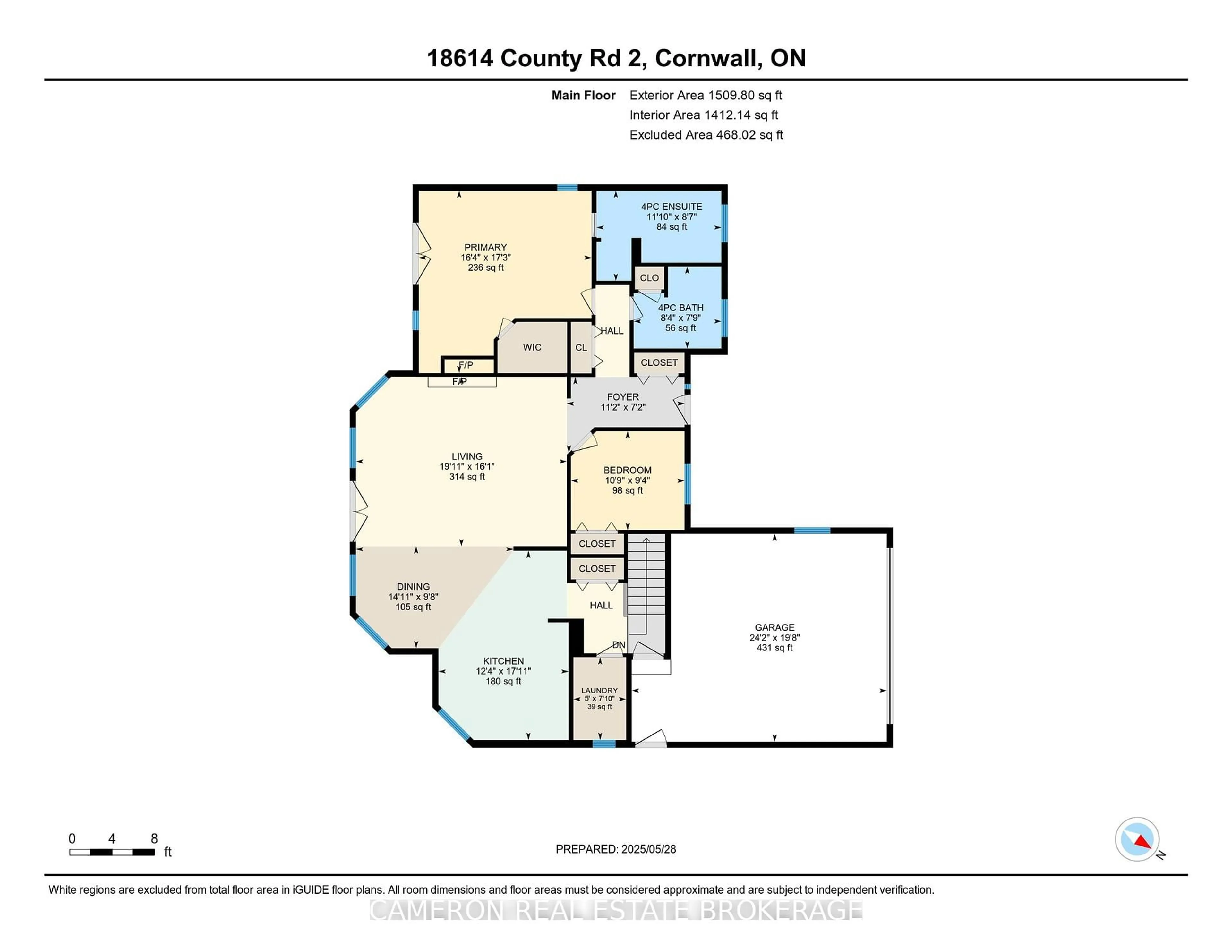Floor plan for 18614 County 2 Rd, South Glengarry Ontario K6H 5R5