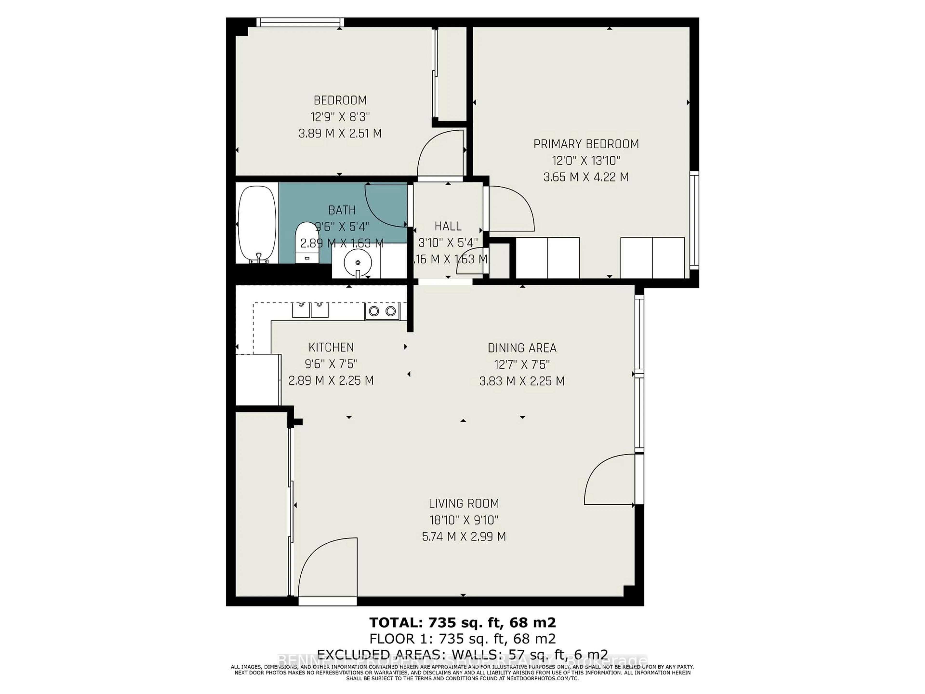 Floor plan for 20 Chesterton Dr #312, Ottawa Ontario K2E 6Z7