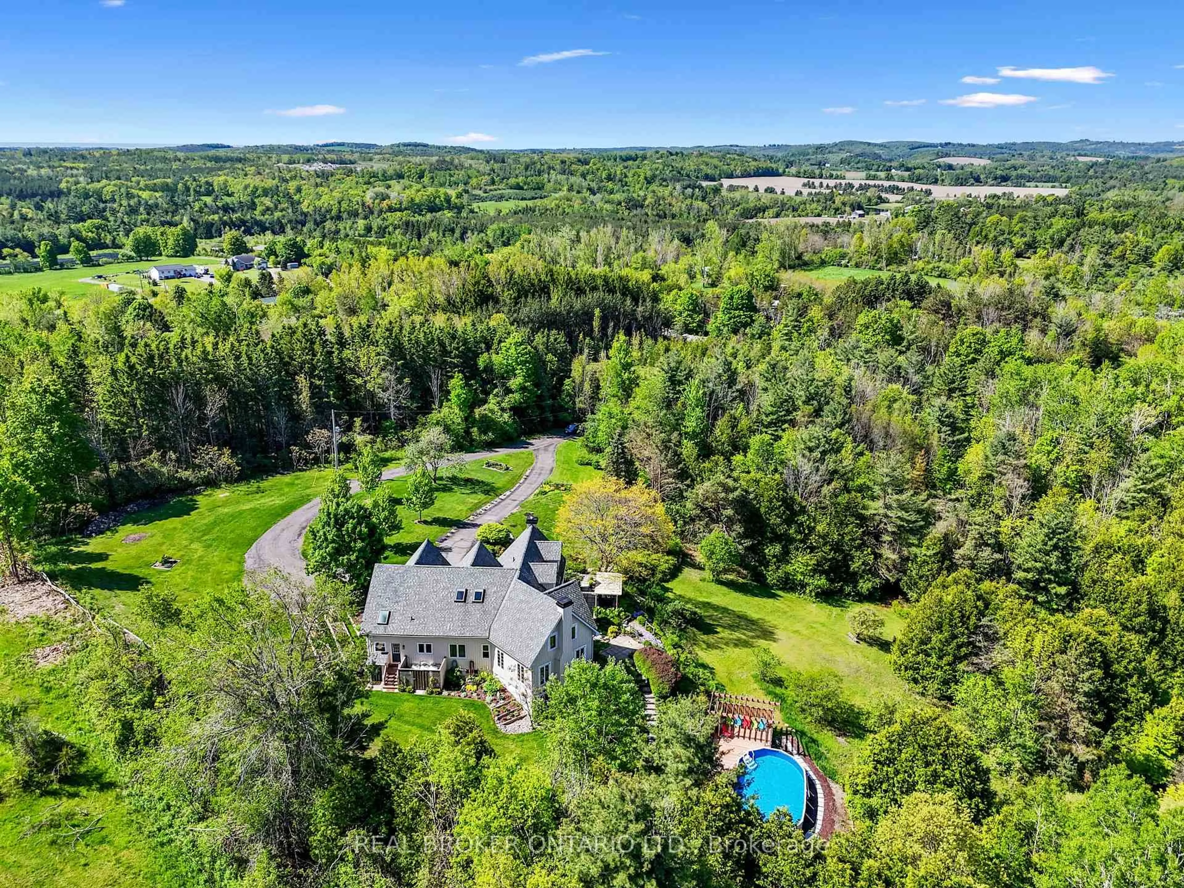A pic from outside/outdoor area/front of a property/back of a property/a pic from drone, water/lake/river/ocean view for 1169 Inglis Rd, Alnwick/Haldimand Ontario K0K 2G0