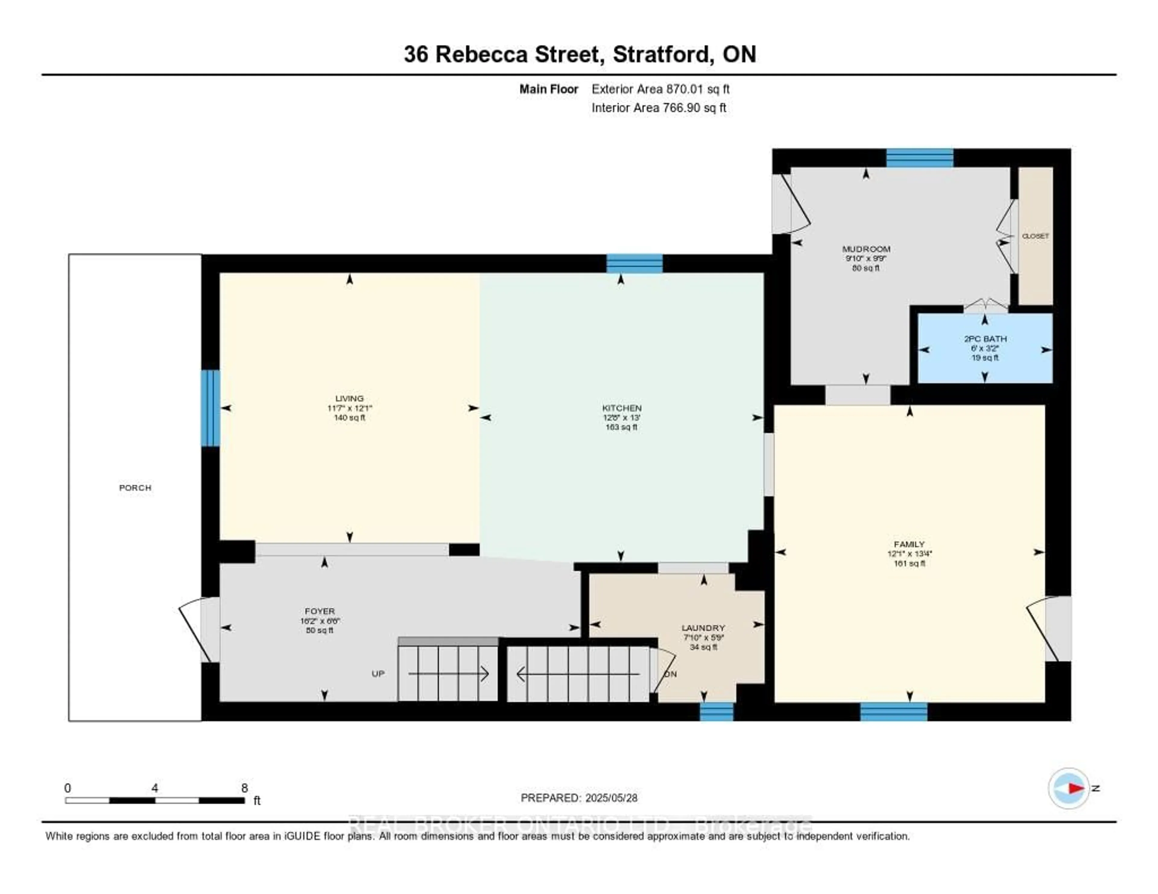 Floor plan for 36 Rebecca St, Stratford Ontario N5A 3P1