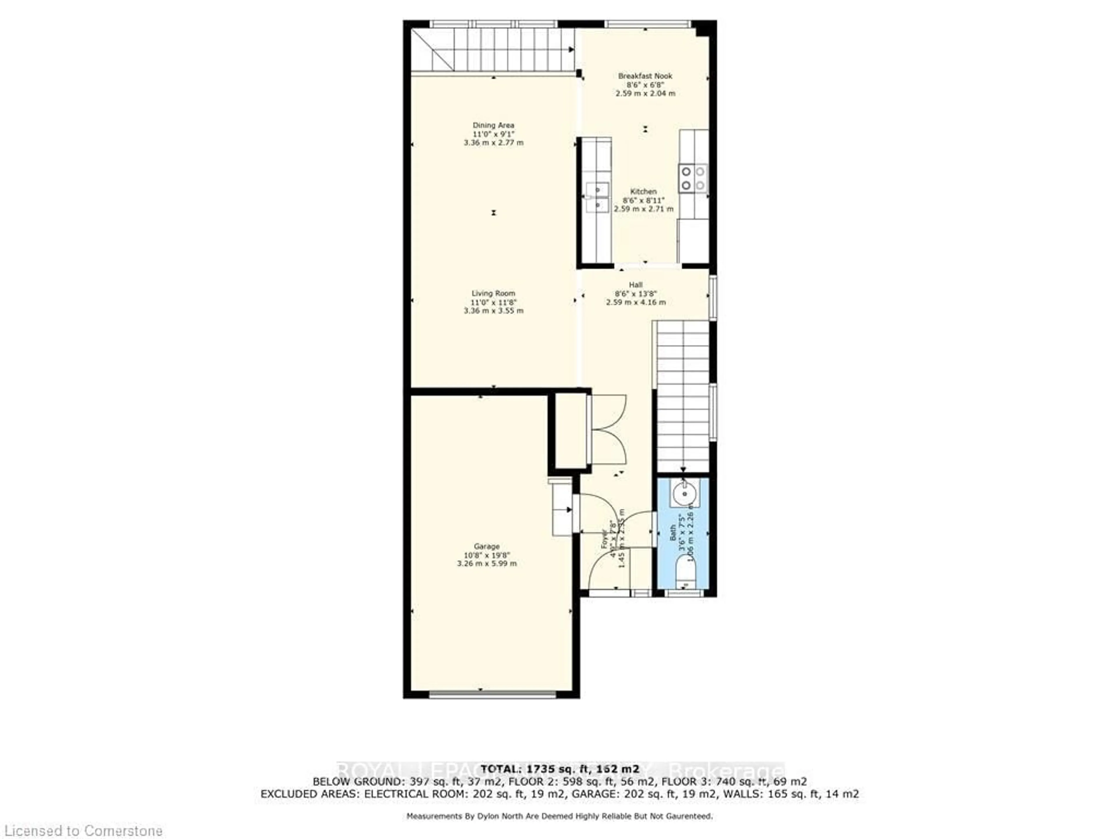 Floor plan for 28 Doon Mills Dr #17, Kitchener Ontario N2P 2W9