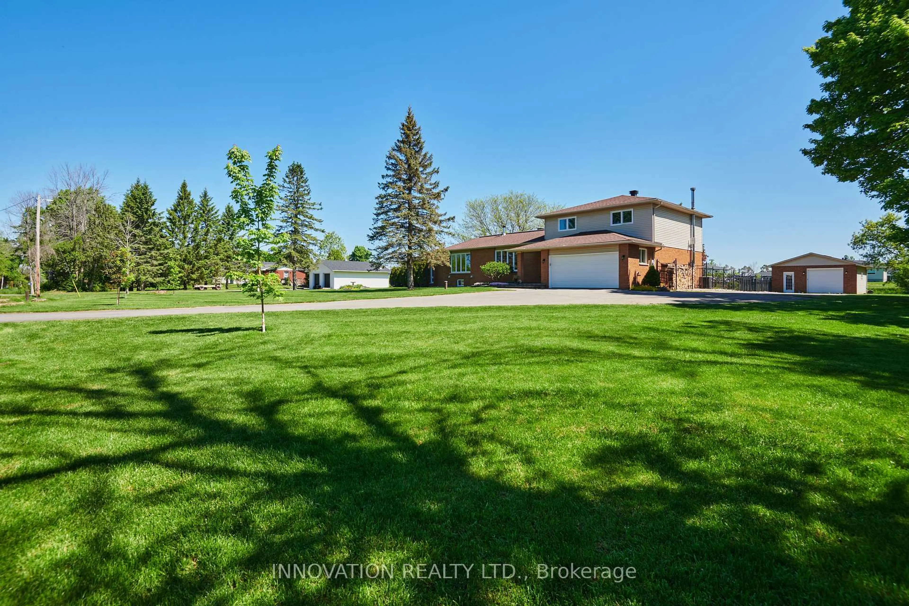 A pic from outside/outdoor area/front of a property/back of a property/a pic from drone, water/lake/river/ocean view for 538 Guy Rd, North Grenville Ontario K1K 1B9