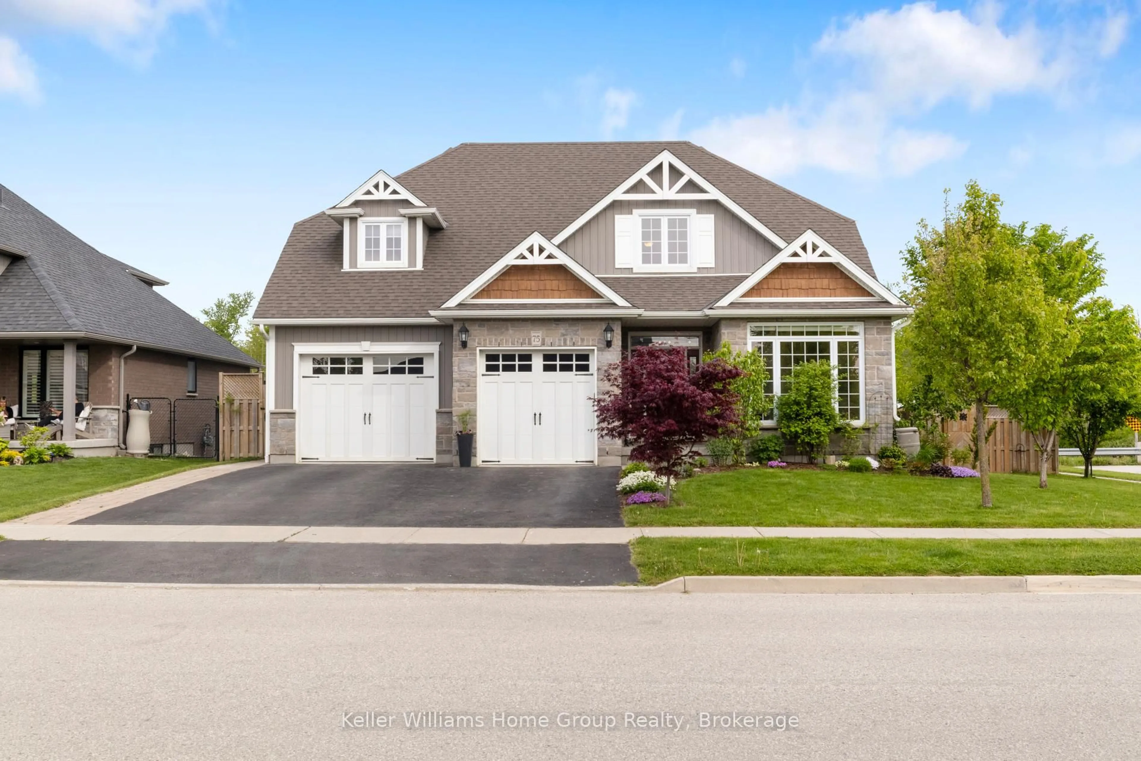 Home with vinyl exterior material, street for 75 Stafford St, Centre Wellington Ontario N0B 1S0