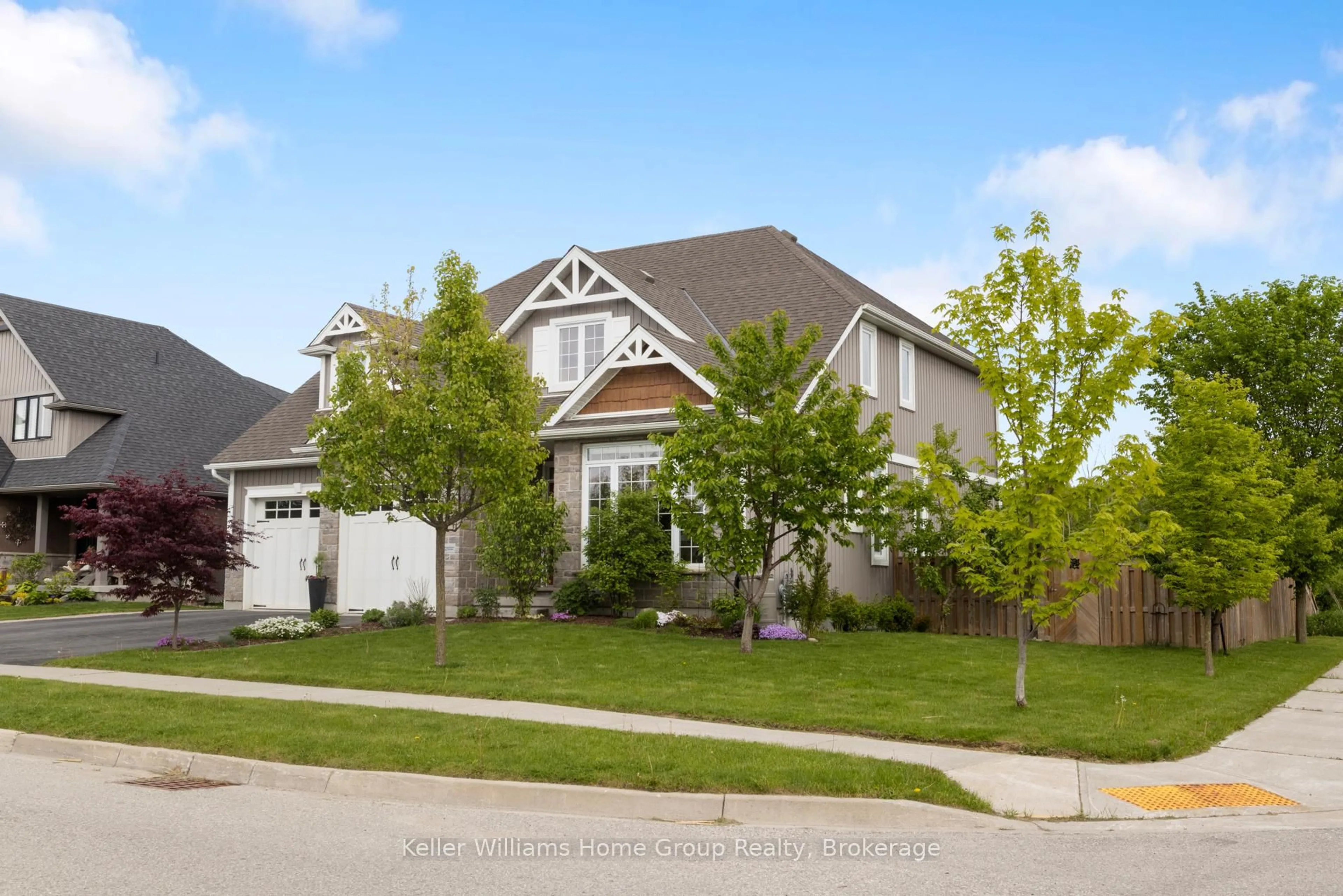 Home with vinyl exterior material, street for 75 Stafford St, Centre Wellington Ontario N0B 1S0