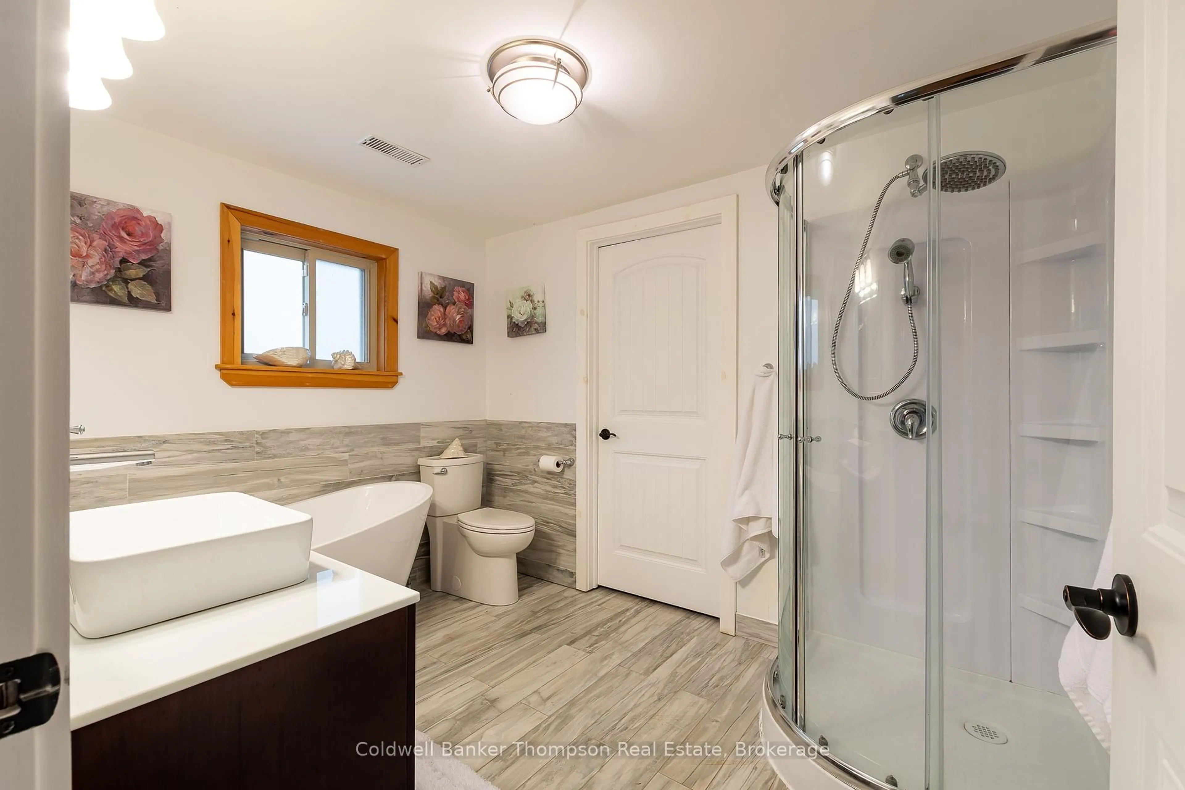 Contemporary bathroom, ceramic/tile floor for 57 Mayflower Lane, Perry Ontario P0A 1J0