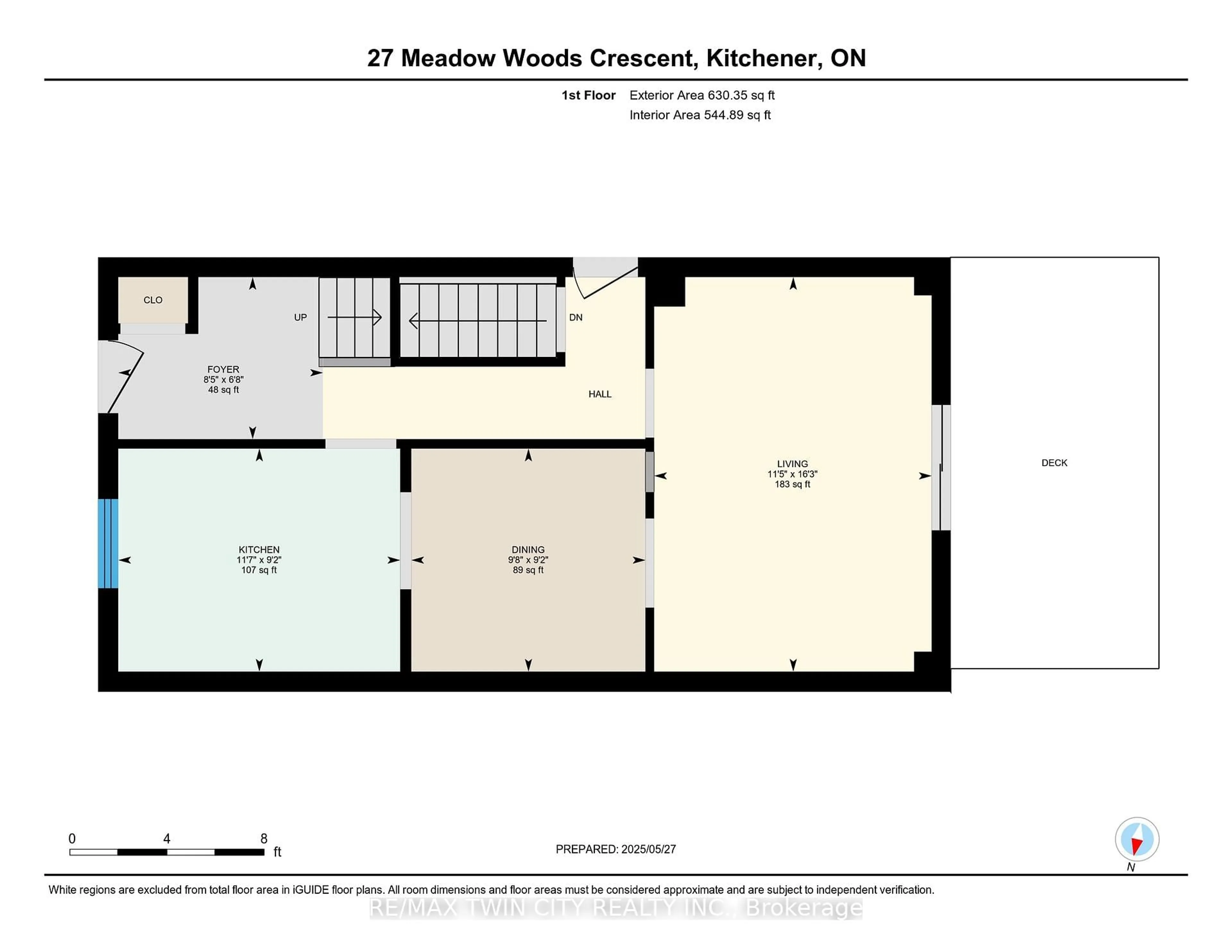 Floor plan for 27 Meadow Woods Cres, Kitchener Ontario N2N 1T3