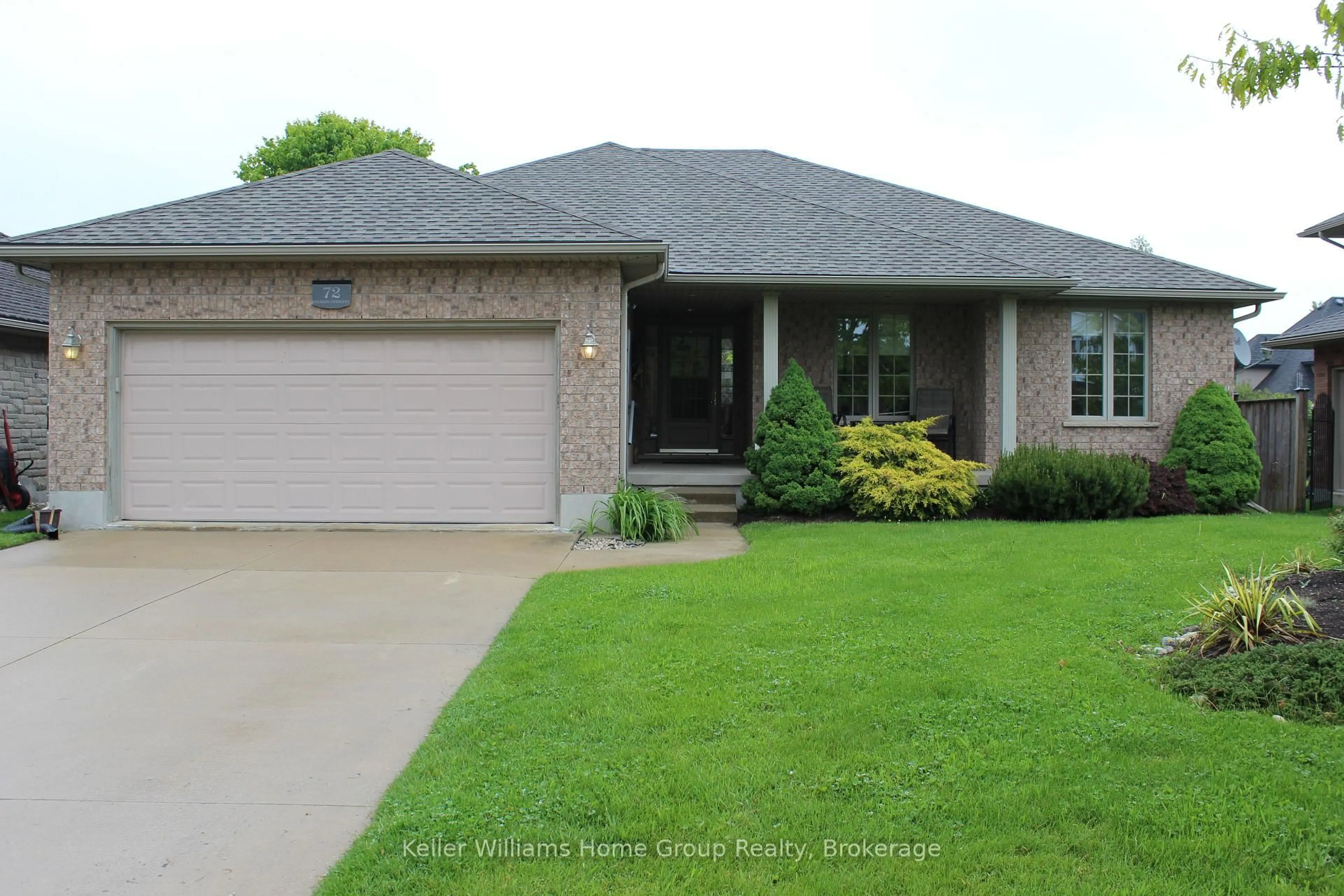 Home with brick exterior material, street for 72 Stanley Cres, Centre Wellington Ontario N0B 1S0