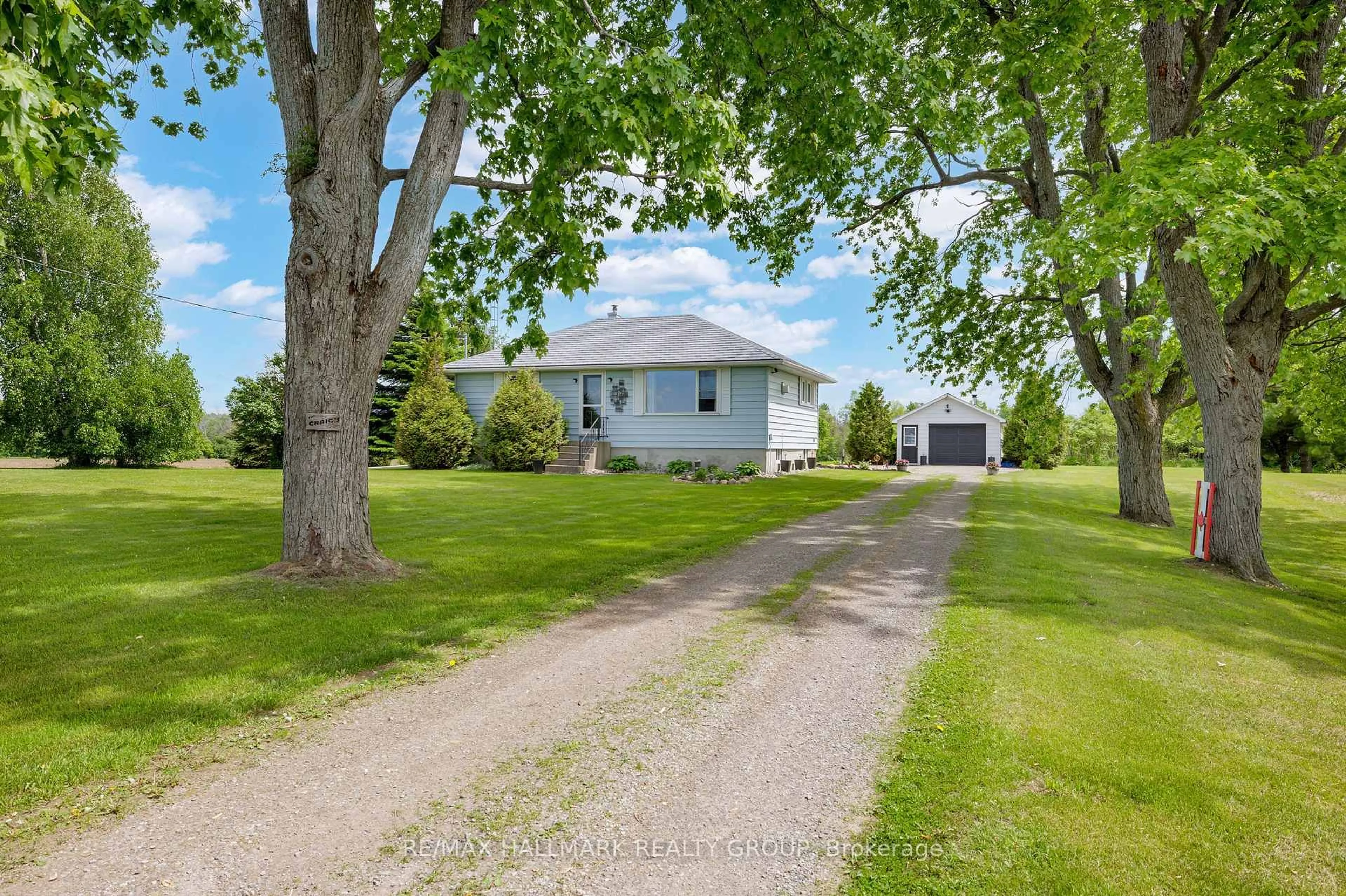 A pic from outside/outdoor area/front of a property/back of a property/a pic from drone, street for 10220 Broken Second Rd, South Dundas Ontario K0E 1K0