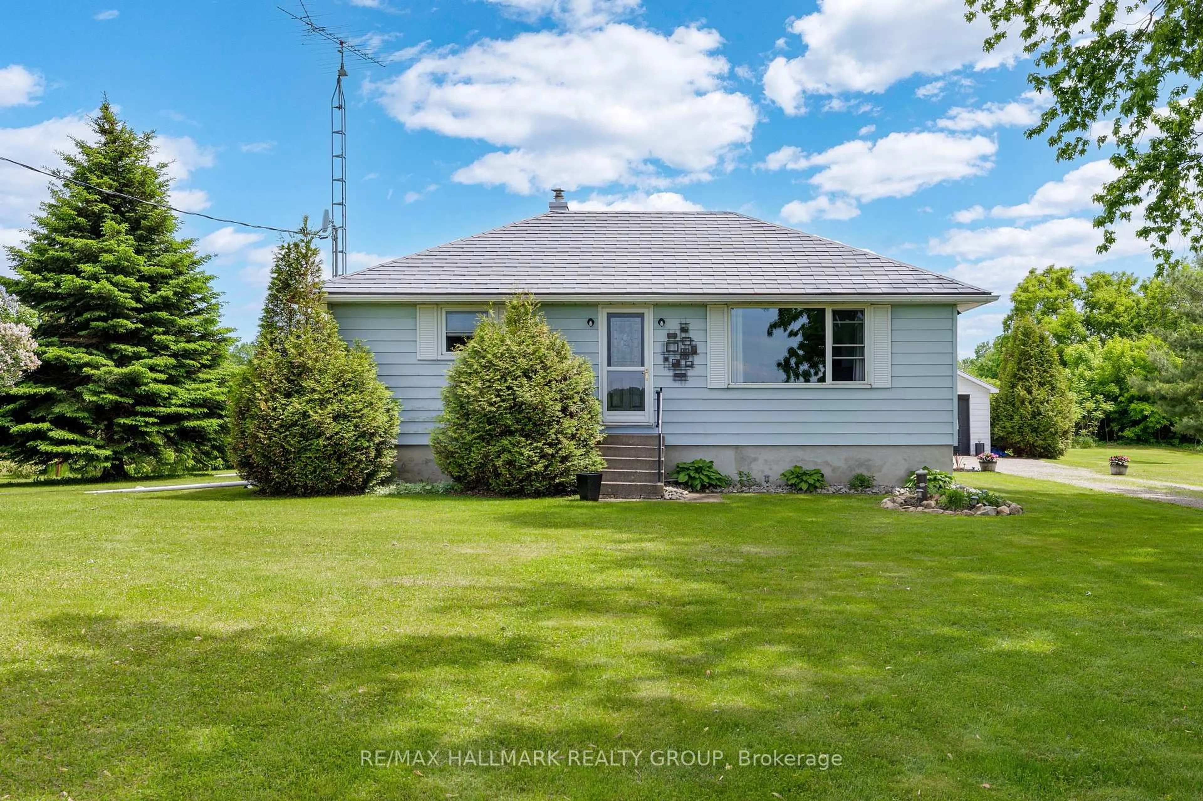 Home with vinyl exterior material, street for 10220 Broken Second Rd, South Dundas Ontario K0E 1K0