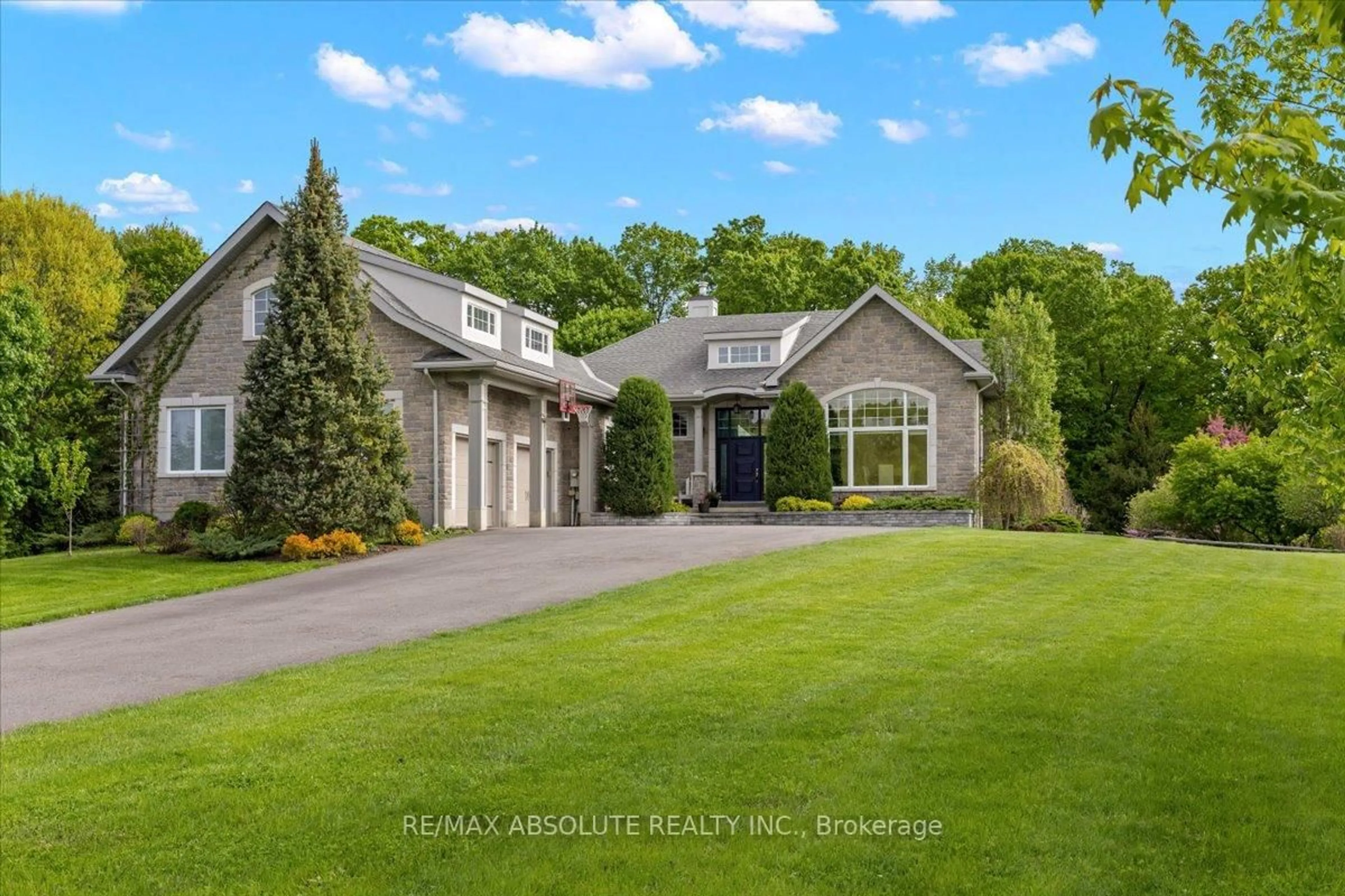 Home with vinyl exterior material, street for 1832 Rocklane Dr, Kanata Ontario K2W 1B5