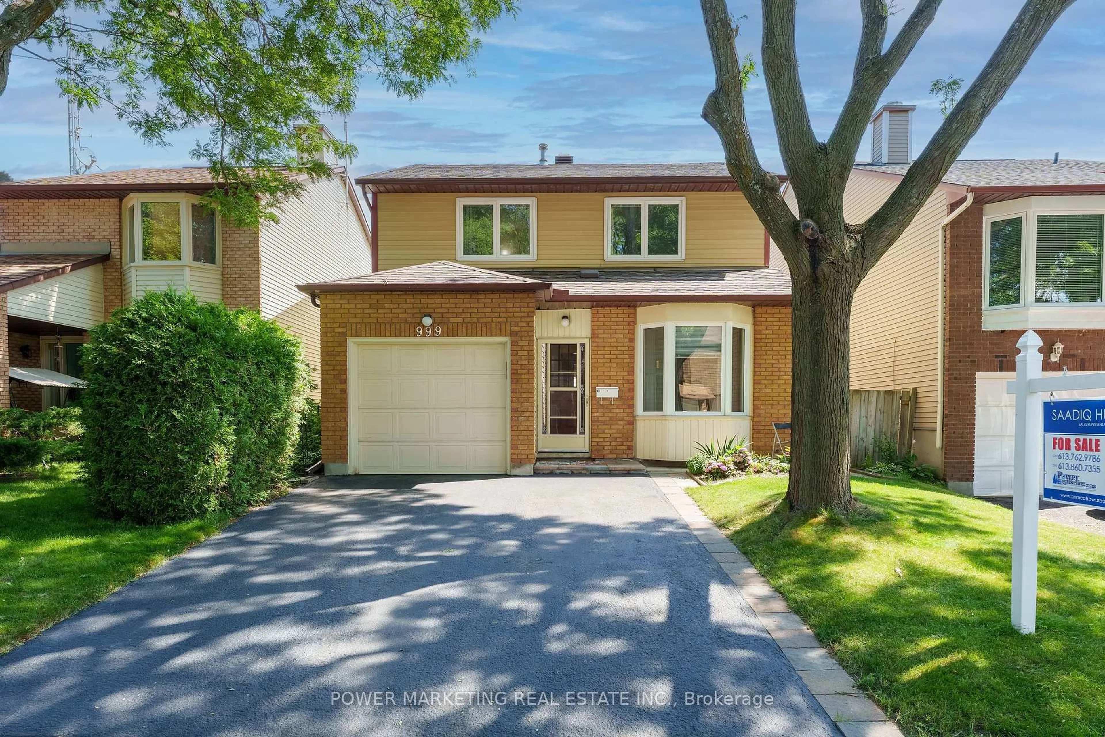 Home with brick exterior material, street for 999 ALENMEDE Cres, Ottawa Ontario K2B 8H2
