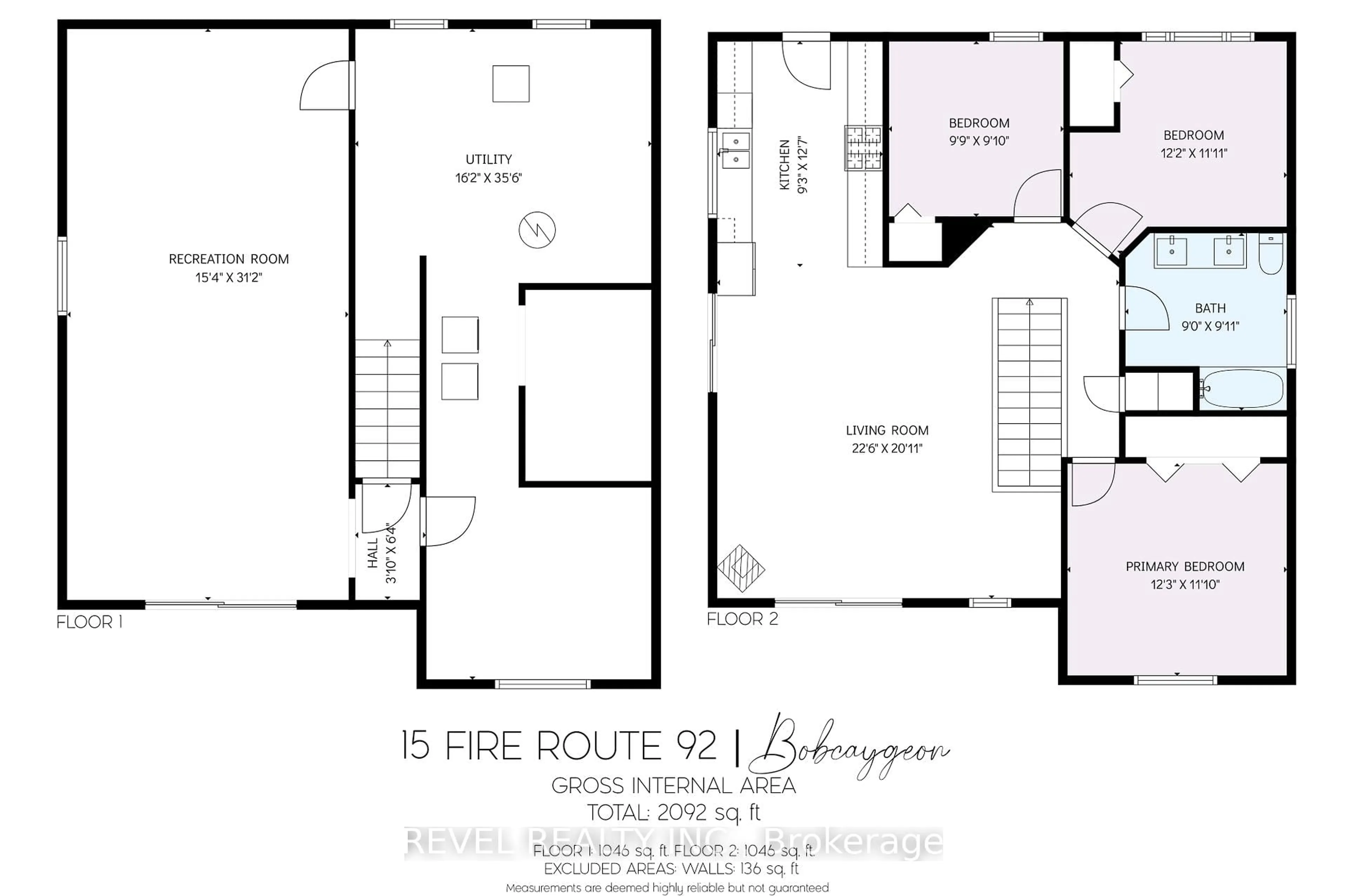 Floor plan for 15 Fire Route 92 N/A, Trent Lakes Ontario K0M 1A0