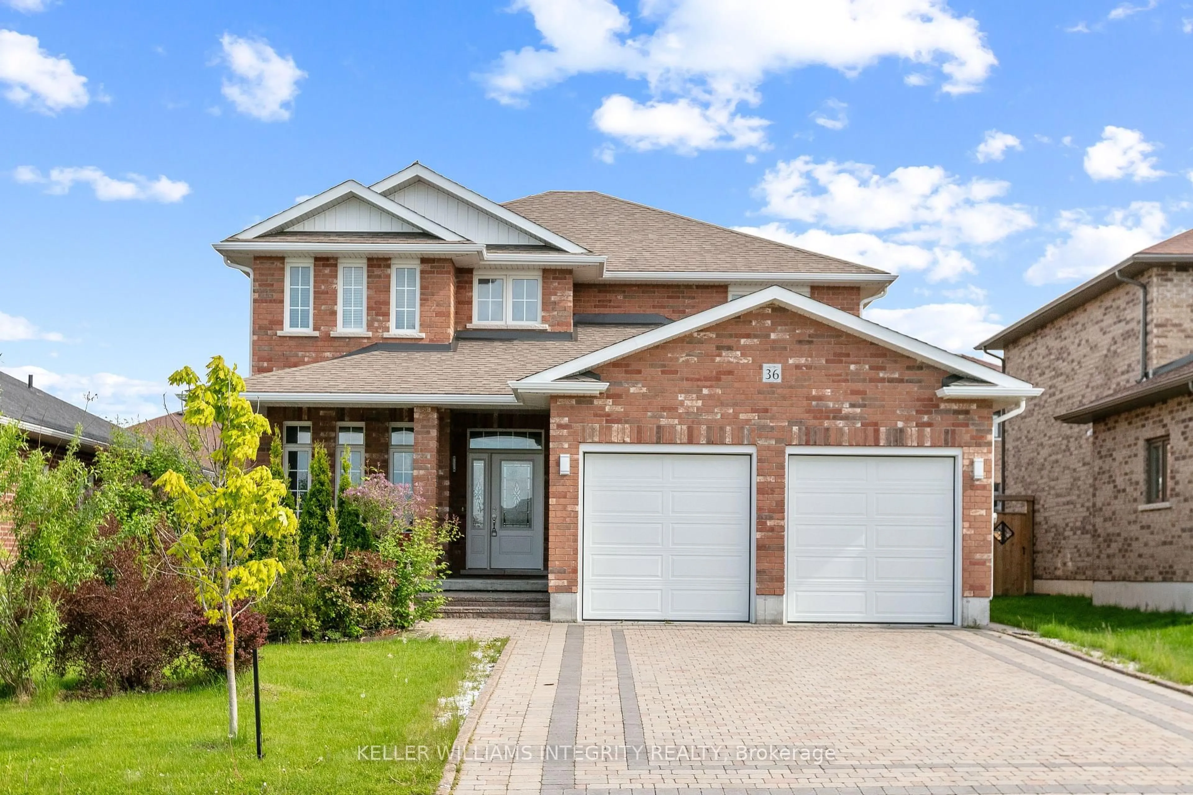 Home with brick exterior material, street for 36 Bevan Dr, Belleville Ontario K8N 4Z5