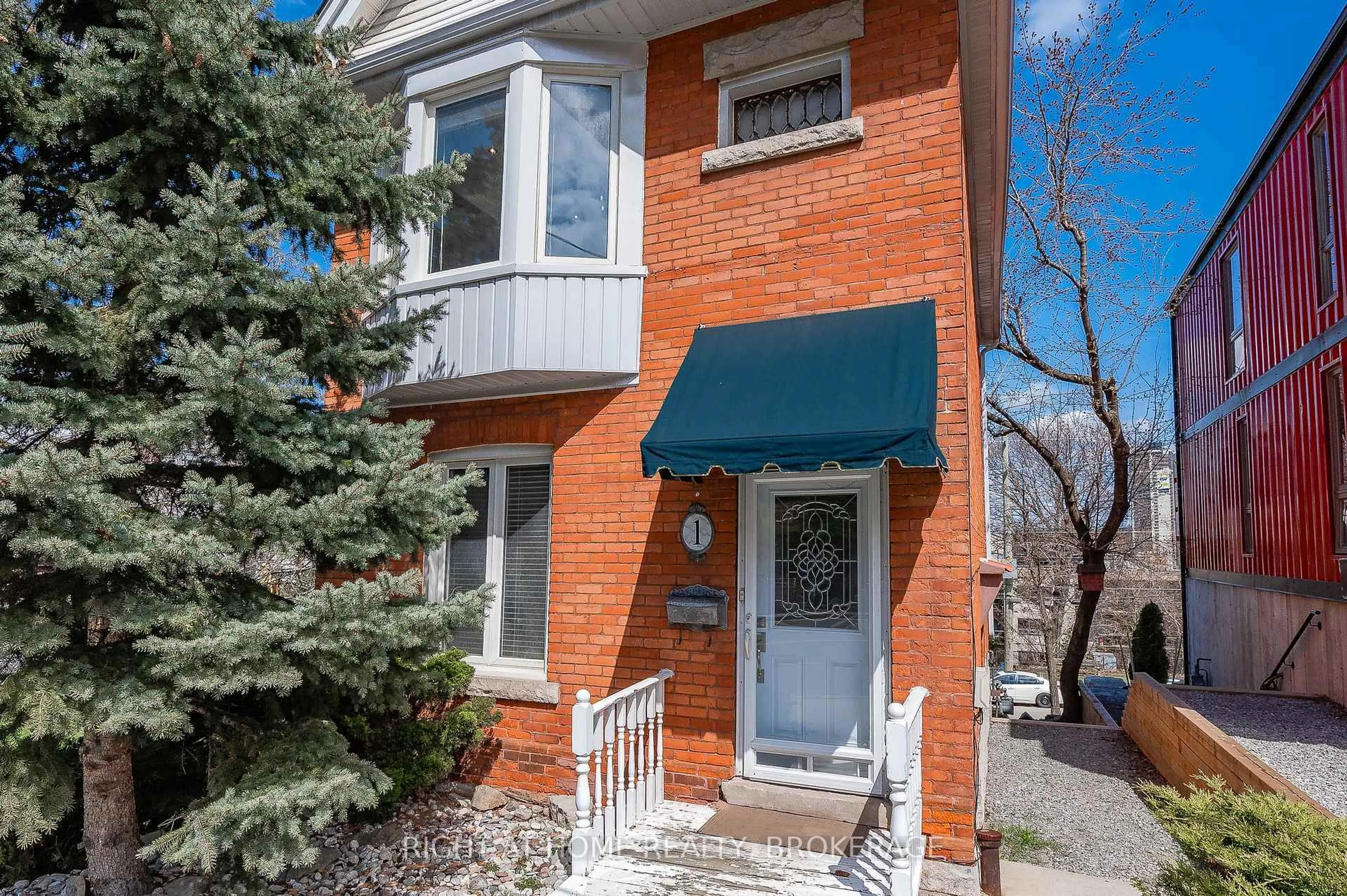 Home with brick exterior material, street for 1 Arkledun Ave, Hamilton Ontario L8N 2H4