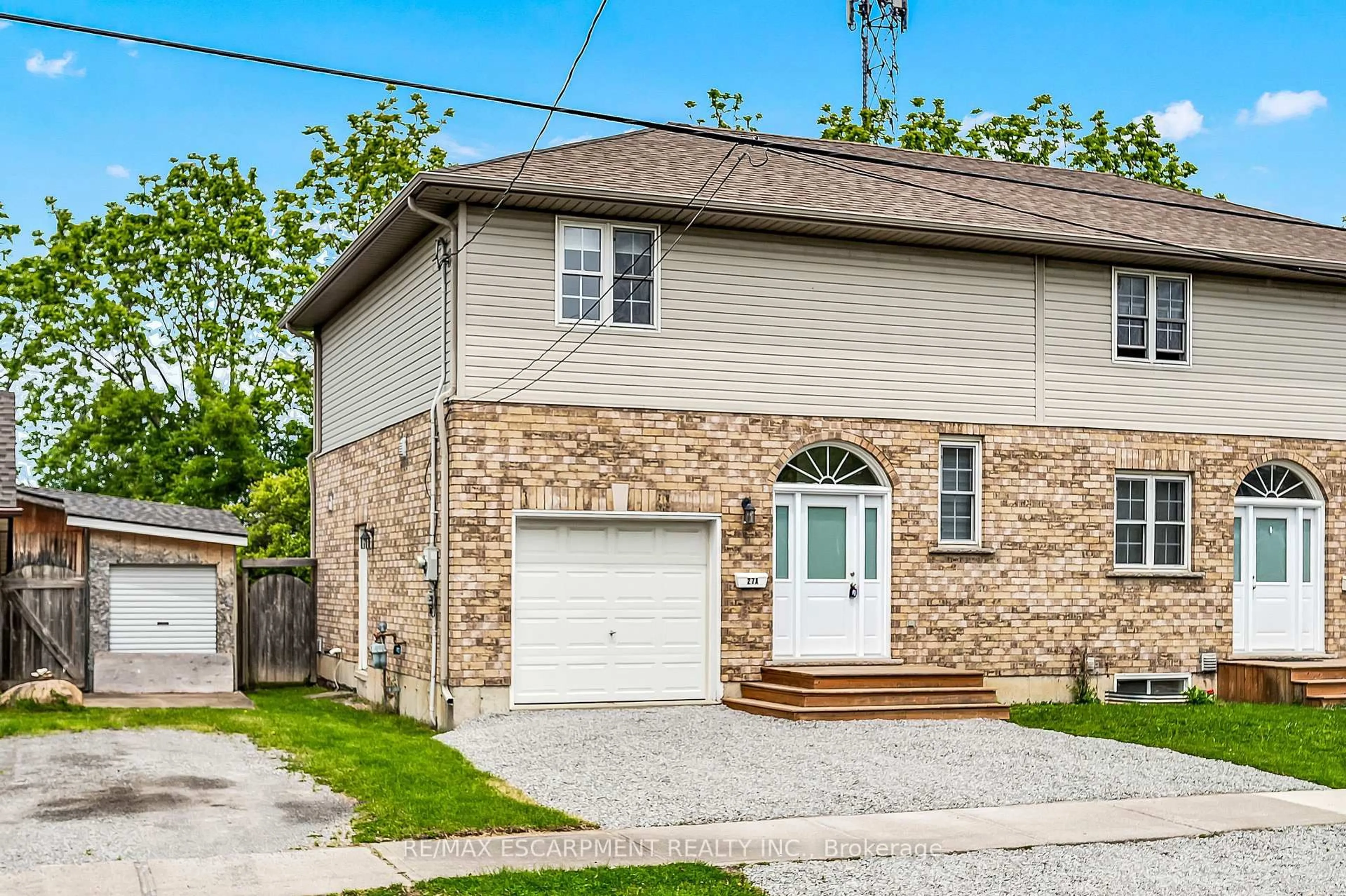 Home with brick exterior material, street for 27A Walnut St, St. Catharines Ontario L2T 1H6