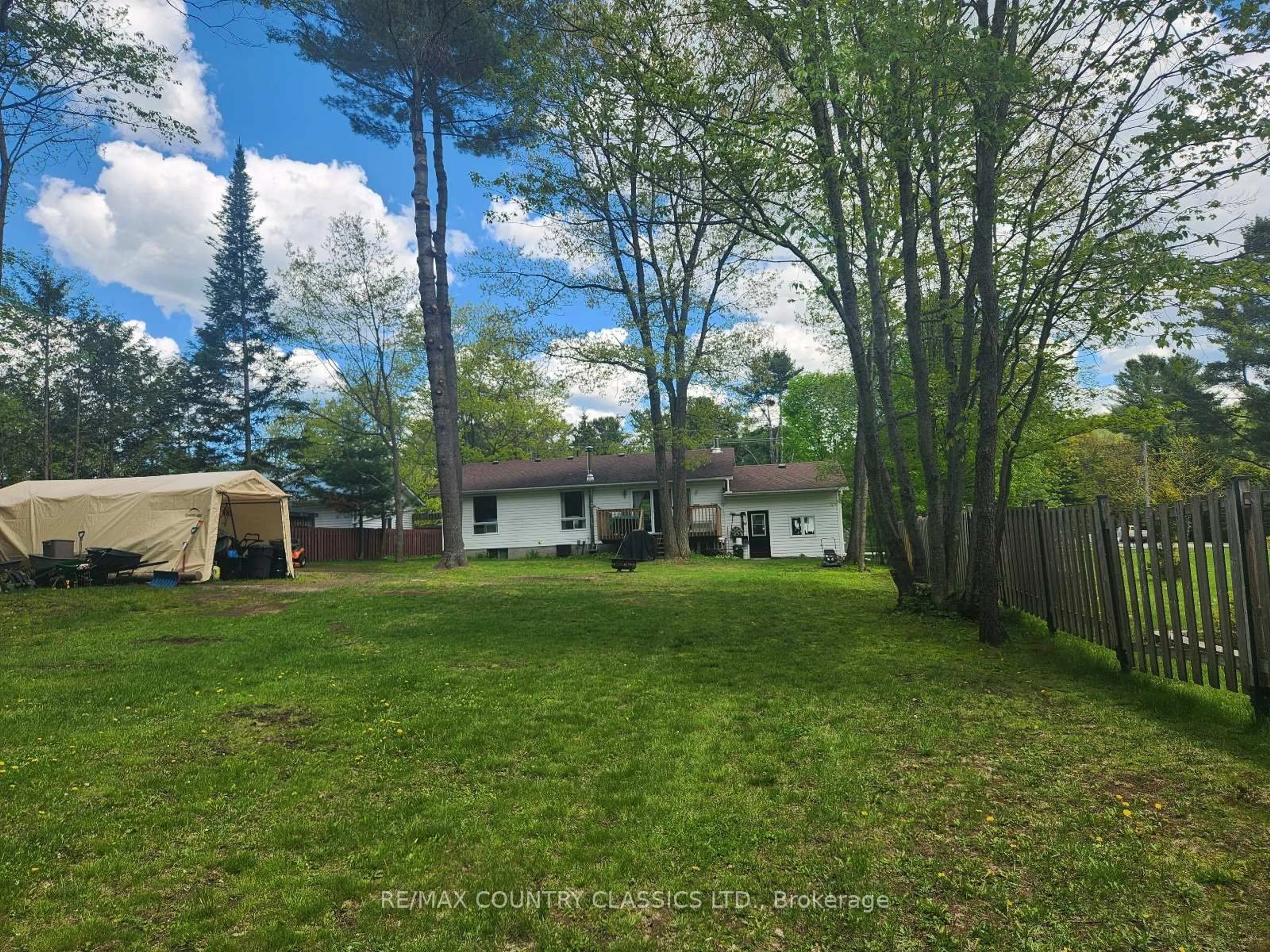 A pic from outside/outdoor area/front of a property/back of a property/a pic from drone, forest/trees view for 351 Chemaushgon Rd, Bancroft Ontario K0L 1C0