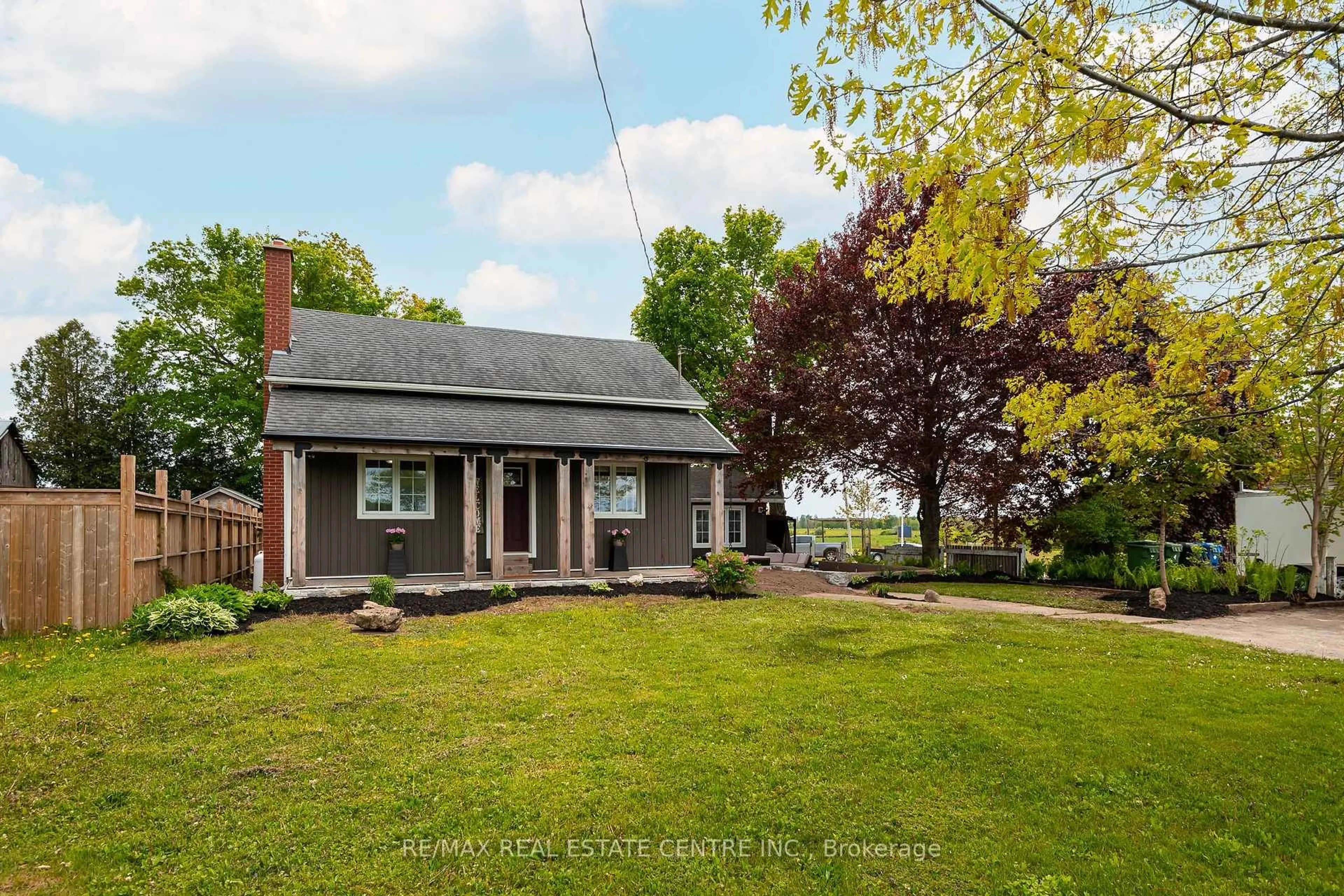 A pic from outside/outdoor area/front of a property/back of a property/a pic from drone, street for 185452 Grey Road 9 Rd, Southgate Ontario N0C 1B0