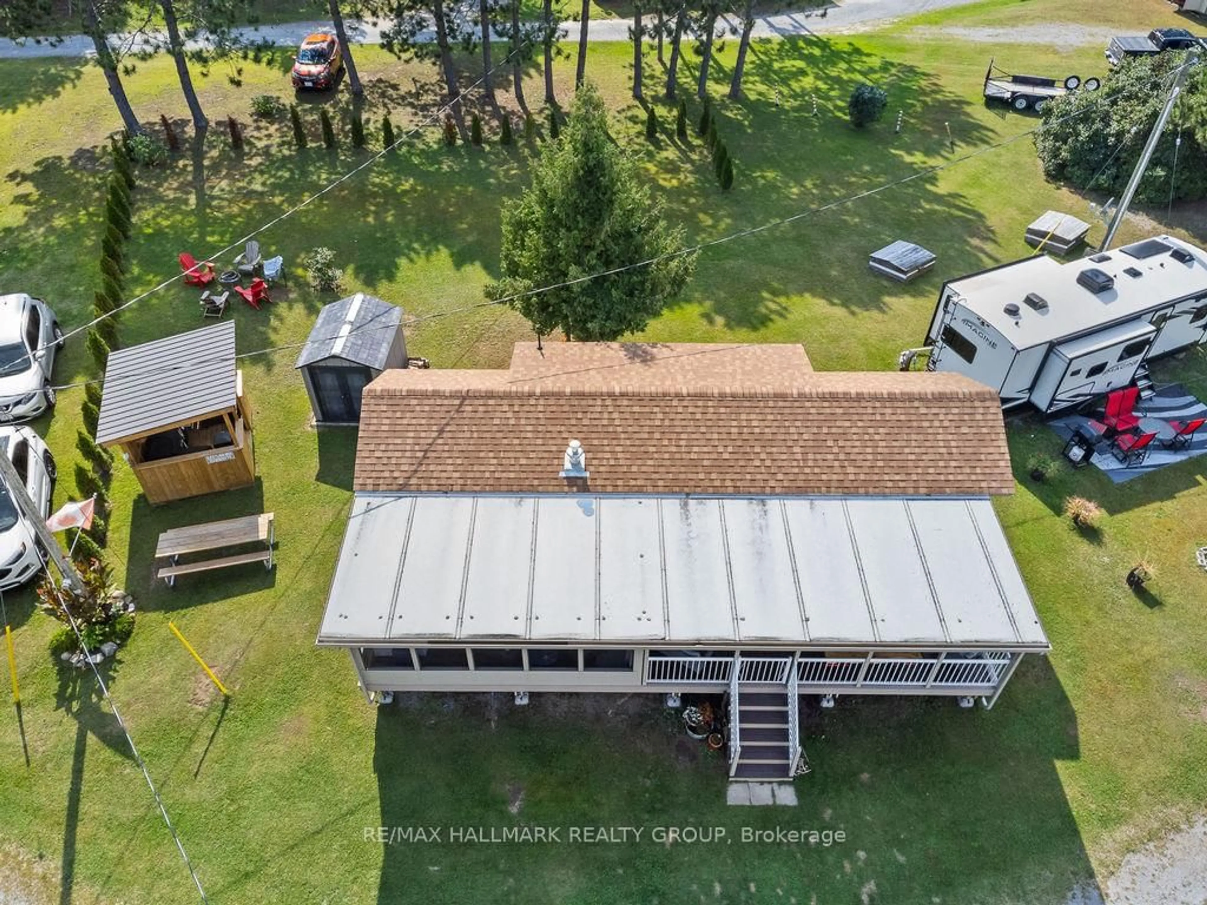 A pic from outside/outdoor area/front of a property/back of a property/a pic from drone, building for 276 White Cedars Rd, Eganville Ontario K0J 1T0