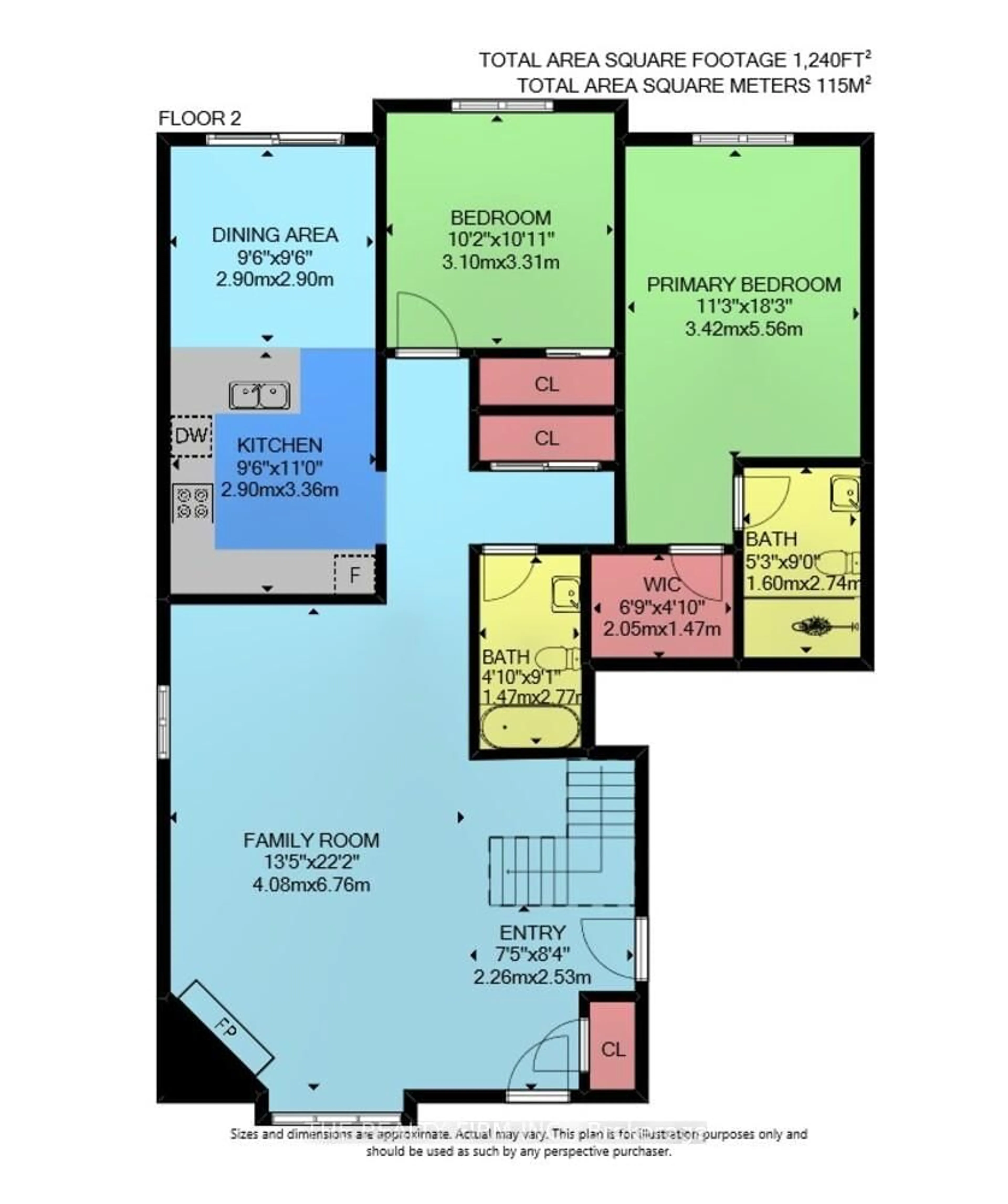 Floor plan for 601 Grenfell Dr #16, London North Ontario N5X 4E4